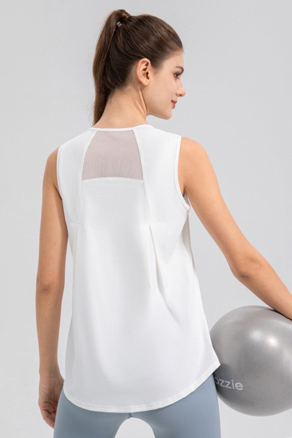 Round Neck Wide strap Active Tank - ClubOn