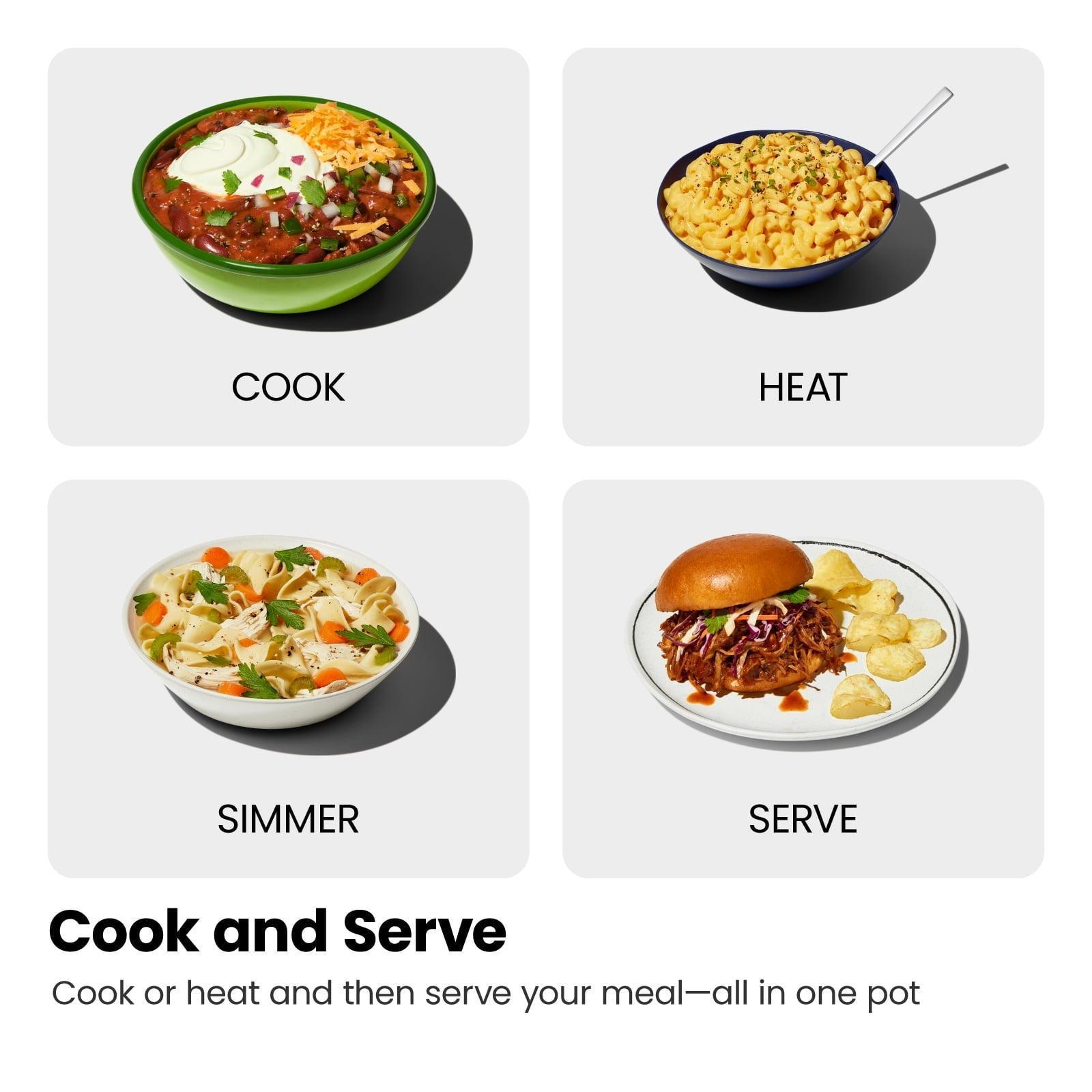 Chefman 6 Qt. Slow Cooker - Locking Lid, Stainless Steel - ClubOn