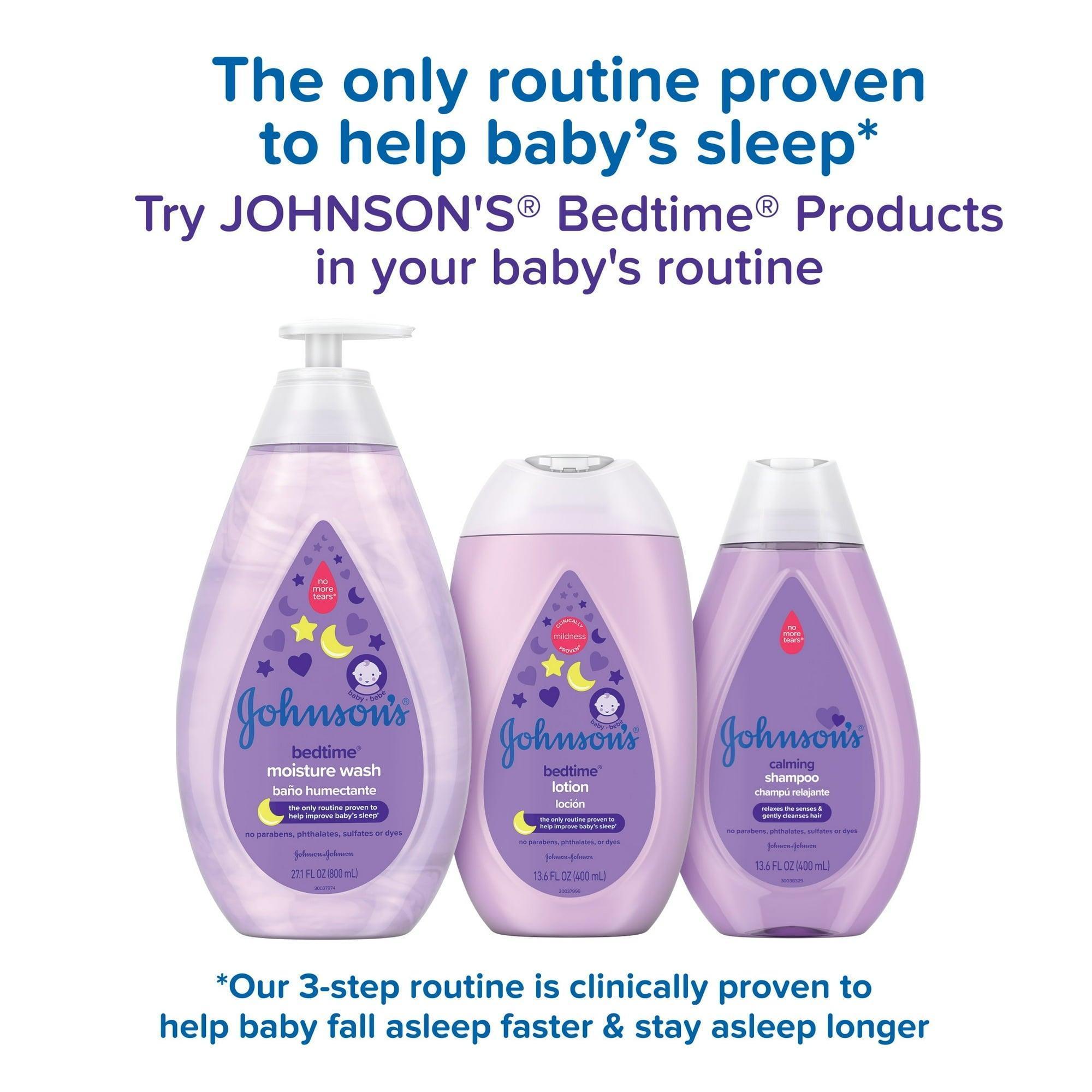 Johnson's Bedtime Tear-Free Moisture Bath Body Wash for Baby & Toddler, 13.6 oz - ClubOn