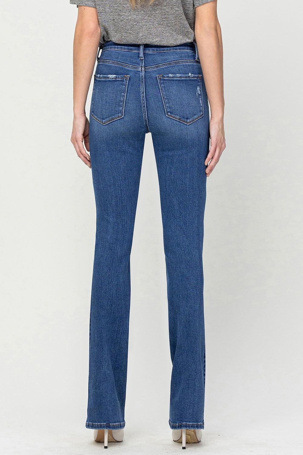 Vervet by Flying Monkey High Waist Bootcut Jeans - ClubOn