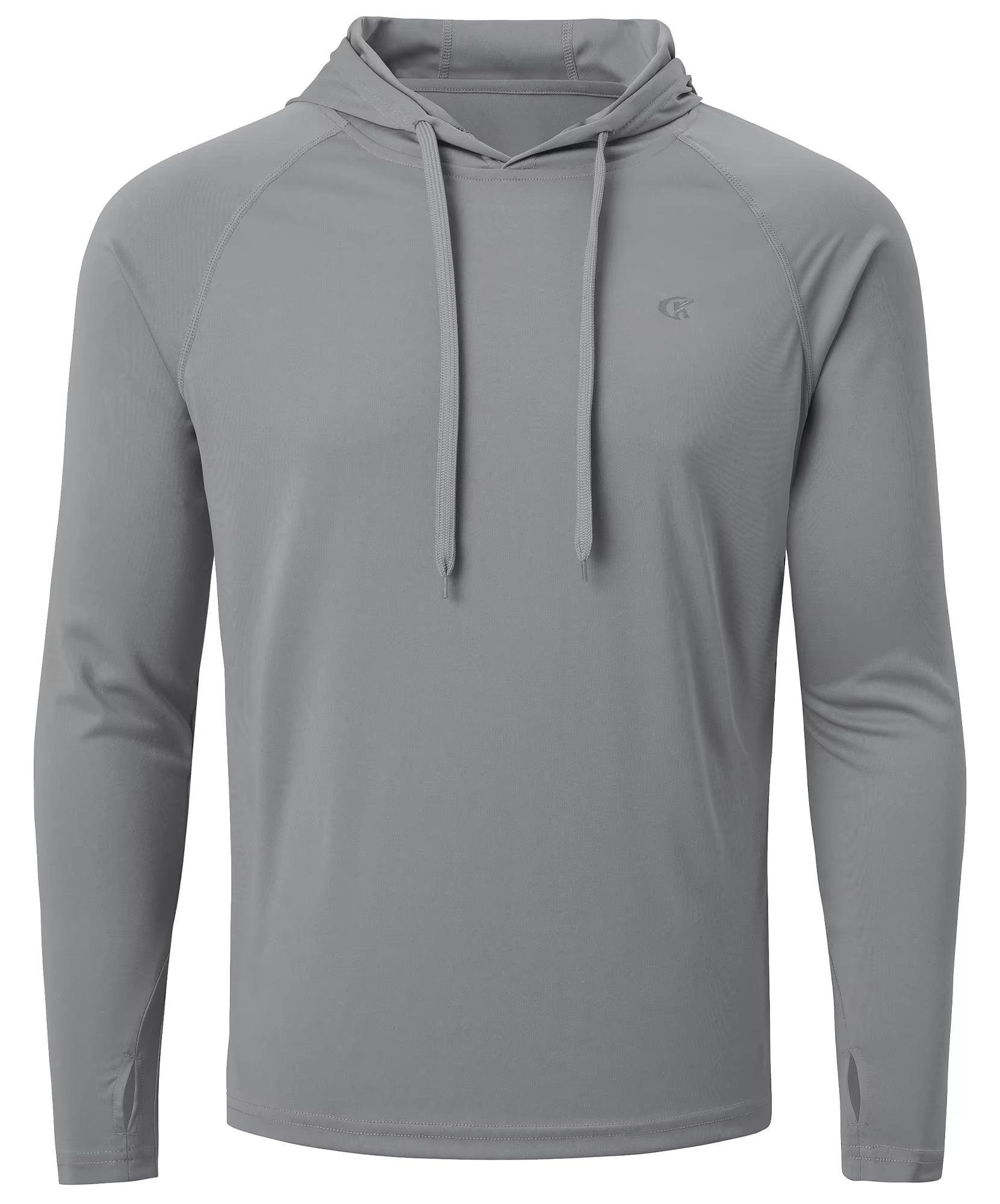 Men's Cooling Fishing Hoodie - UPF 50+ Long Sleeve Rash Guard for Summer - ClubOn