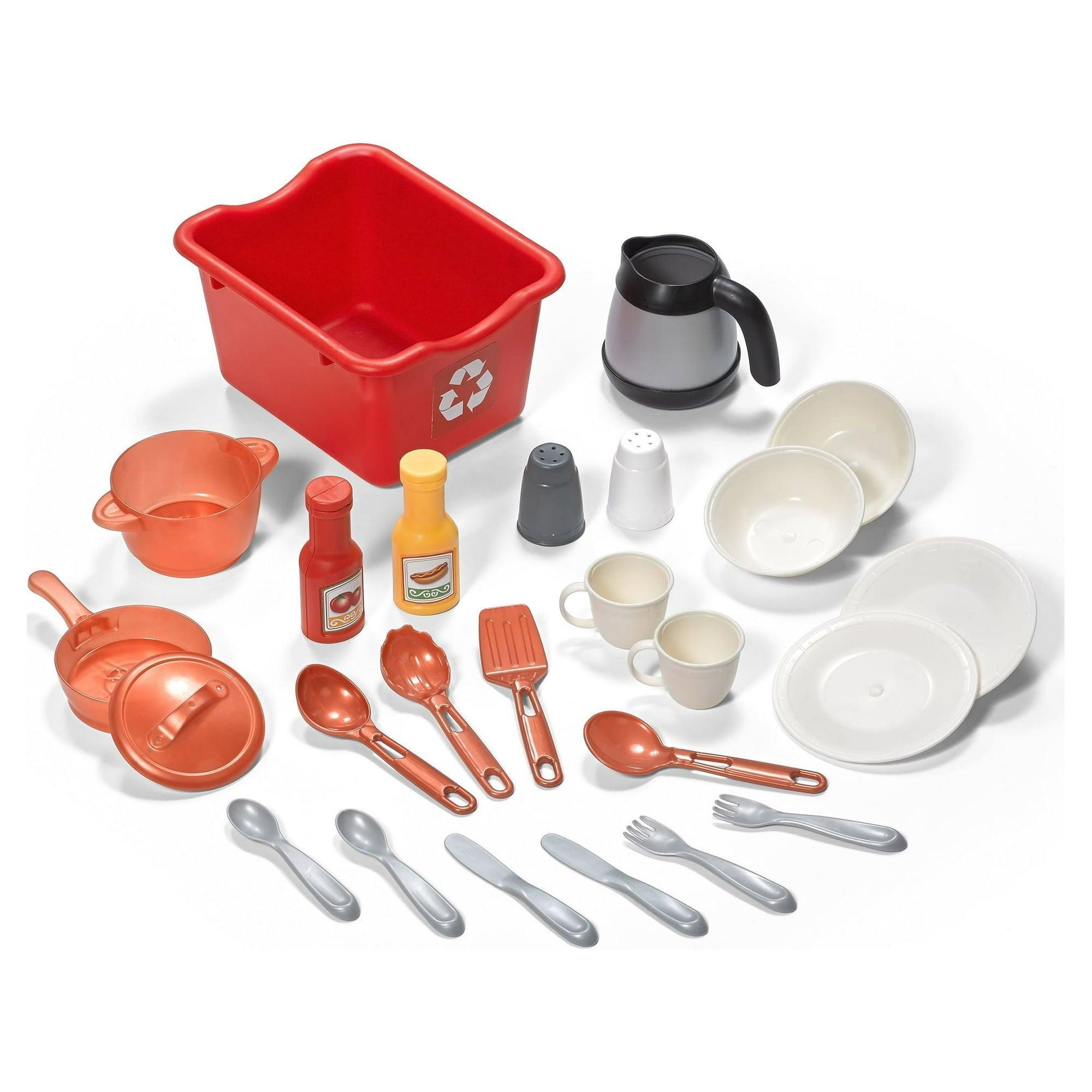 Step2 Best Chef's Plastic Toddler Toy Kitchen Playset – Includes 25-Piece Kitchen Playset for Kids - ClubOn