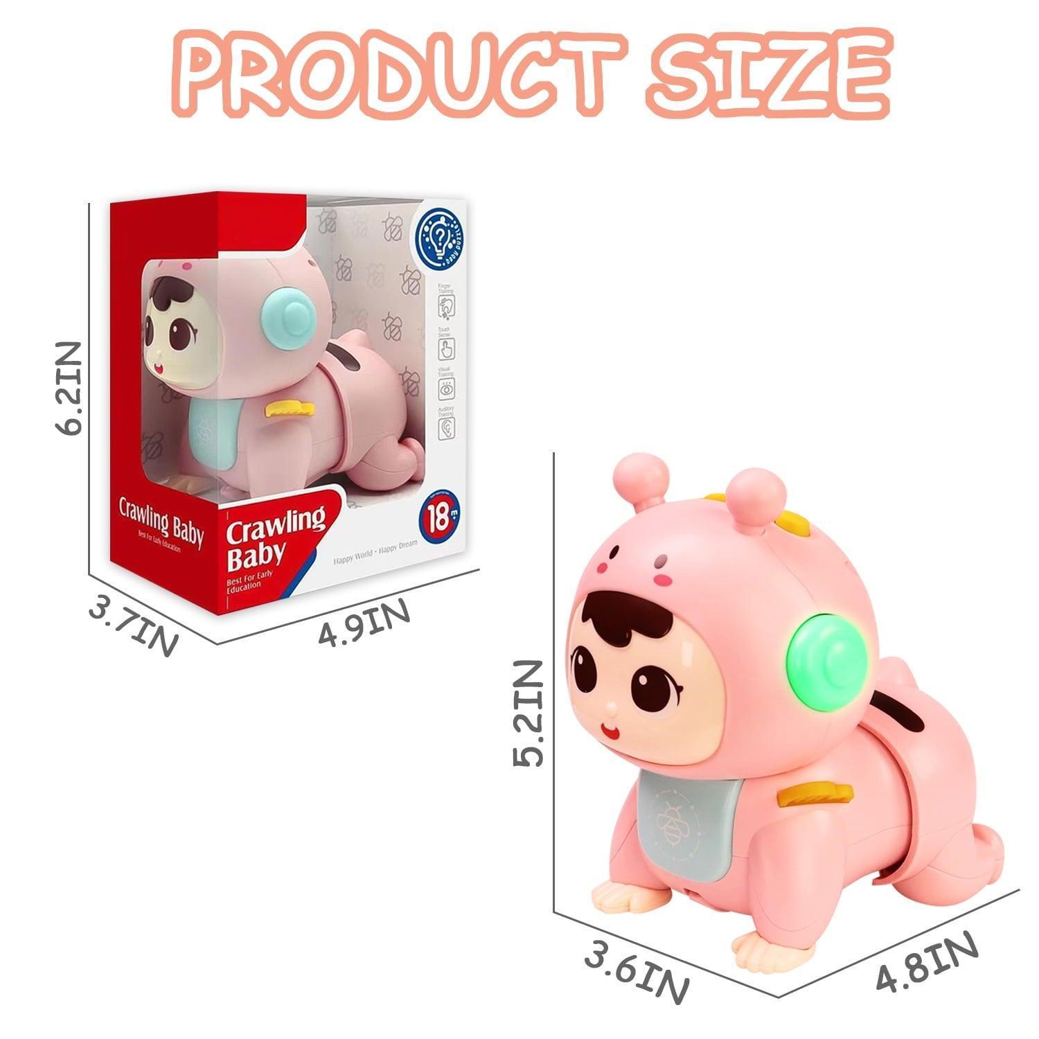 Crawling Musical Baby Toys for 6-12 Months, Tummy Play Time, Learn Crawl Walk, Christmas Gifts for Boys & Girls - ClubOn