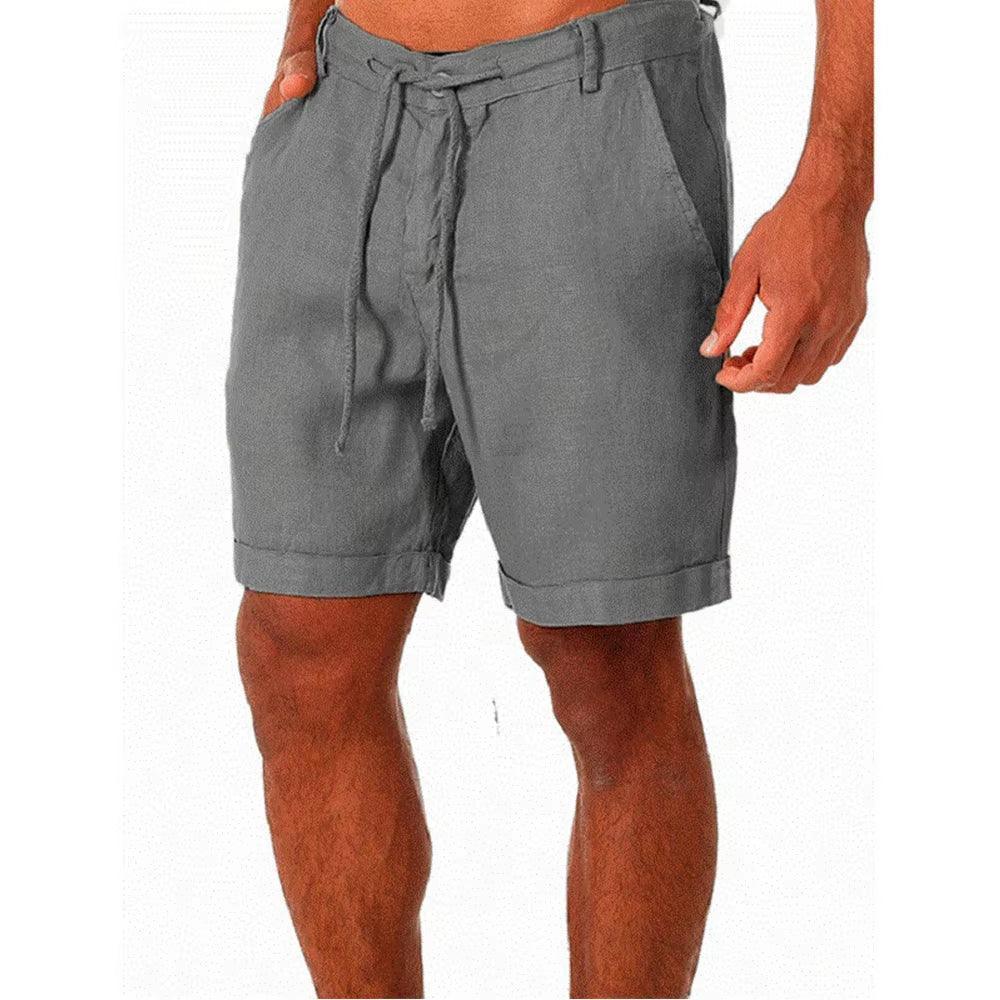 Men's Cotton Linen Shorts - Summer Breathable Fitness Streetwear - ClubOn