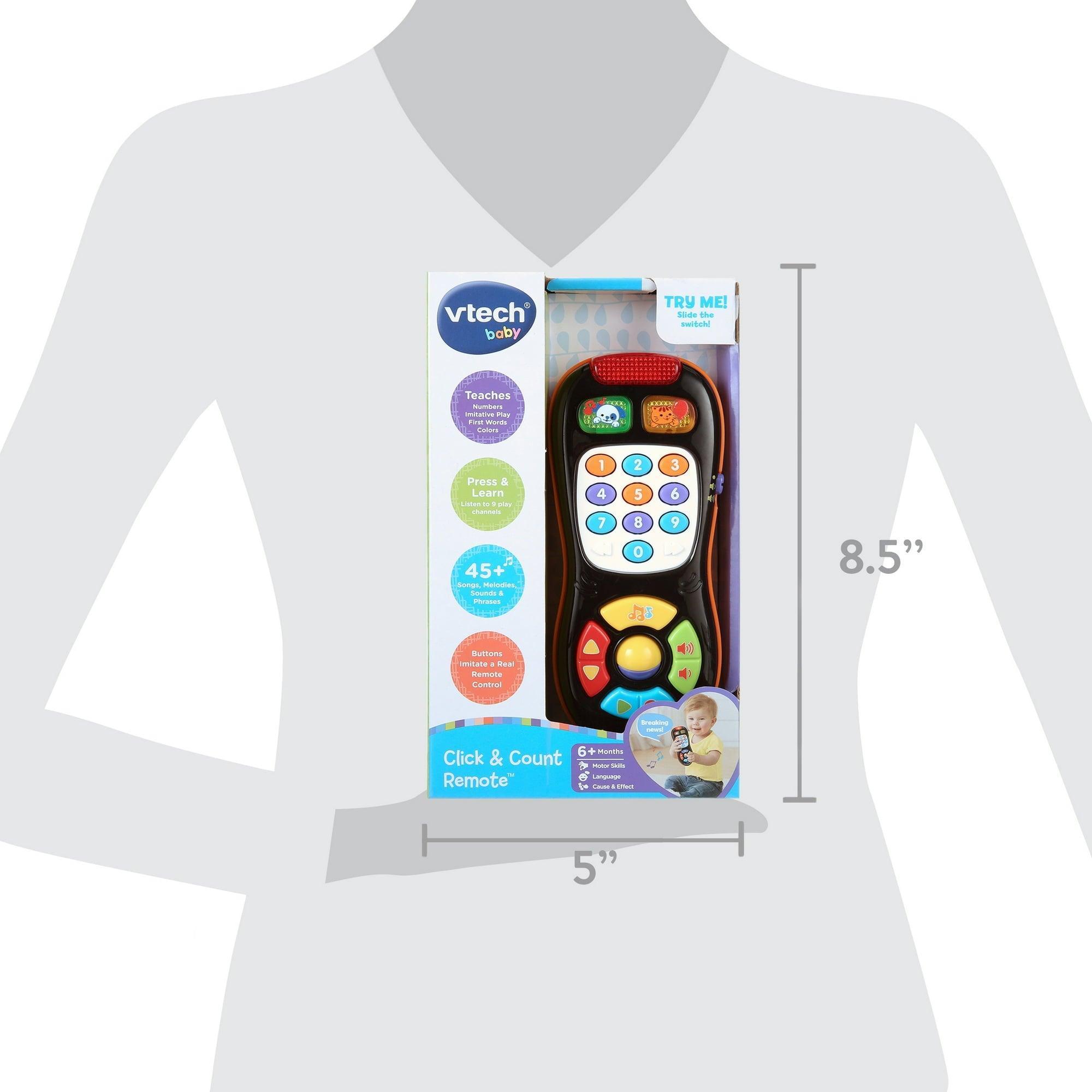 VTech Click and Count Remote, Stroller & Car Seat Toy for Baby and Toddler - ClubOn