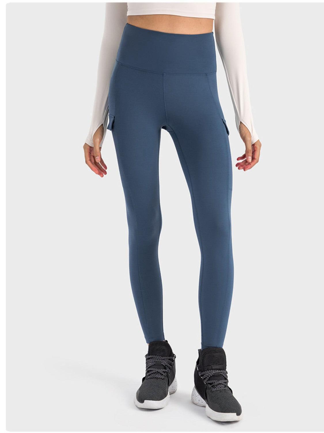 Millennia Wide Waistband Sports Leggings - ClubOn