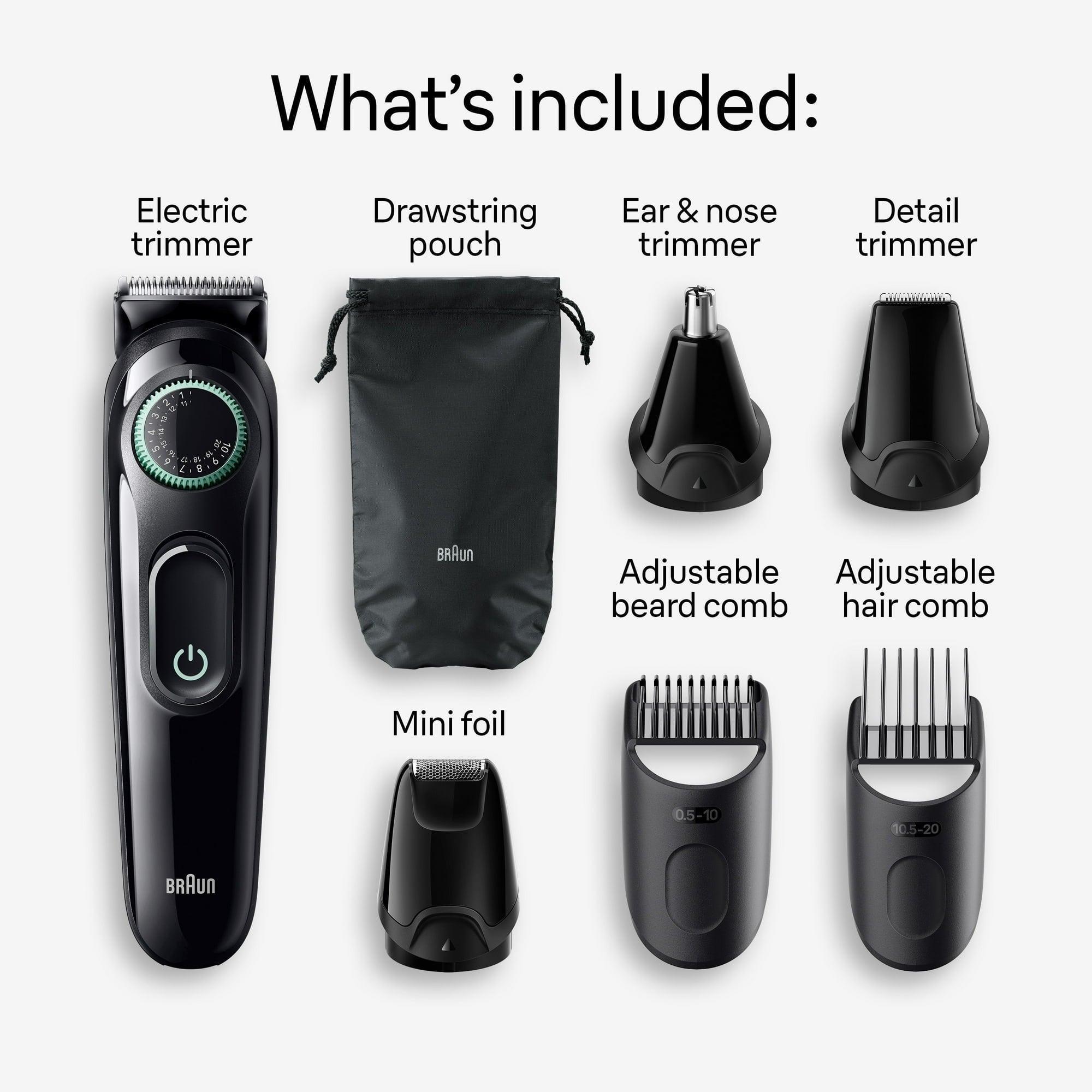 Braun Series 3 3470 All-in-One 7-in-1 Electric Grooming Kit with Beard Trimmer for Men - ClubOn