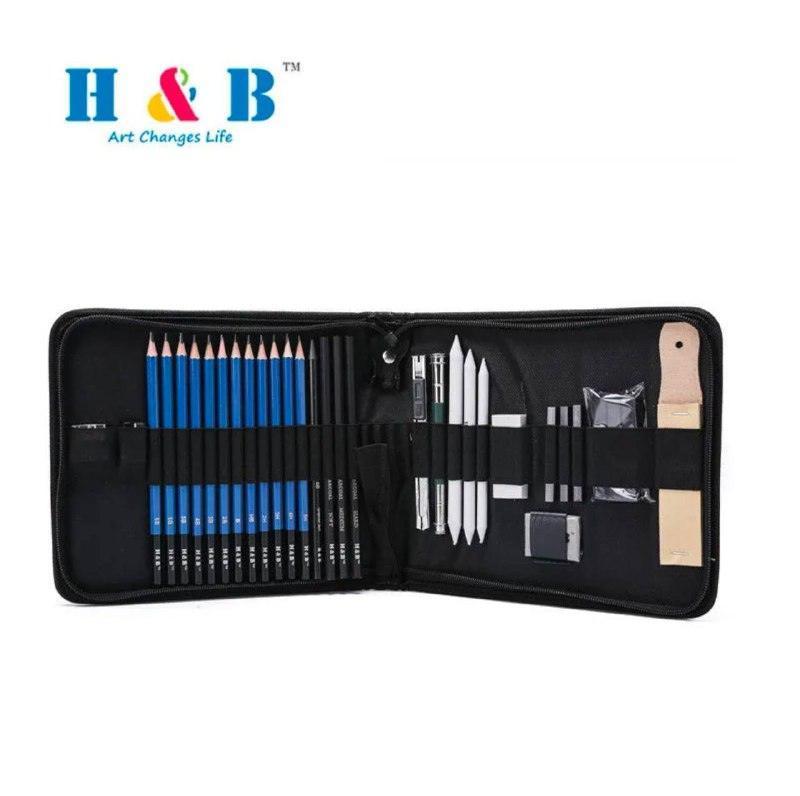 Drawing Pencil Set - Sketching Kit & Art Stationery Supplies - ClubOn