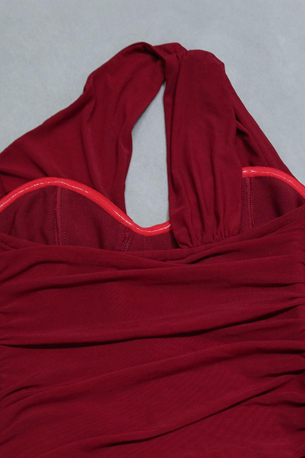 Cutout One-Shoulder Midi Bandage Dress - ClubOn