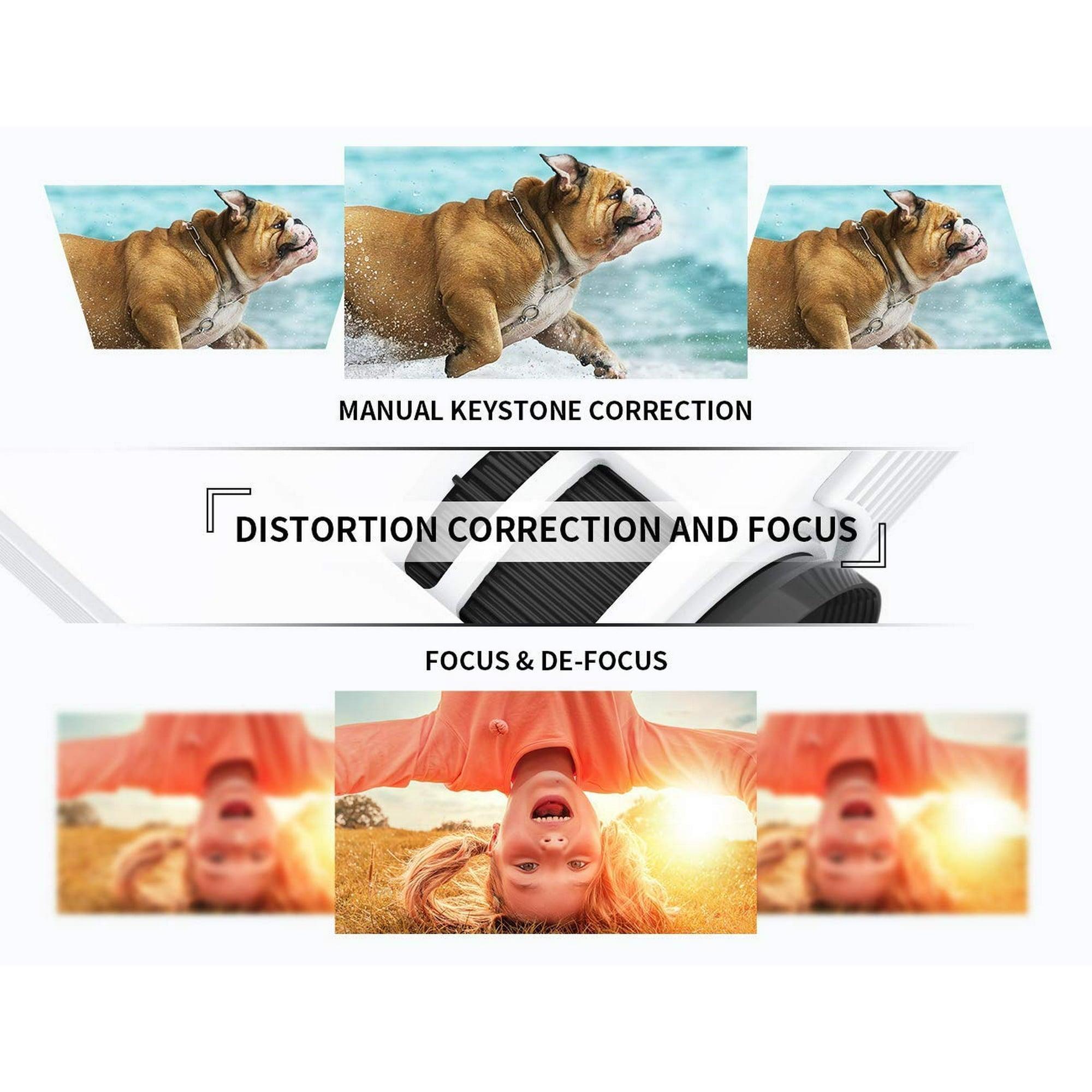 VANKYO Leisure 3 1080P Supported Mini Projector, 65000 Hours Lamp Life, LED Portable Projector, 200'' Display, Compatible with TV Stick, PS4, HDMI, VGA, USB (White) - ClubOn