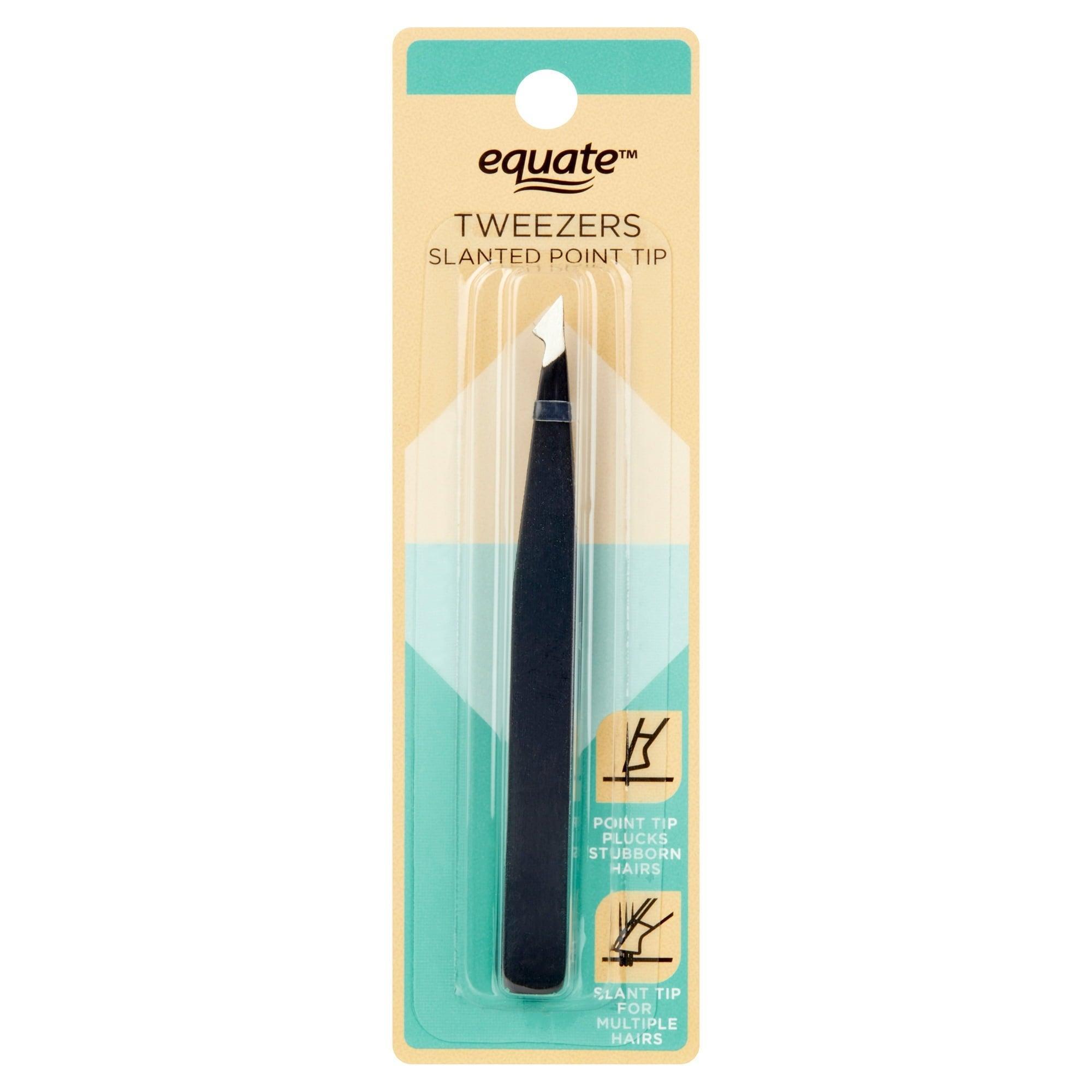 Equate Stainless Steel Slanted Point Tip Tweezer - ClubOn