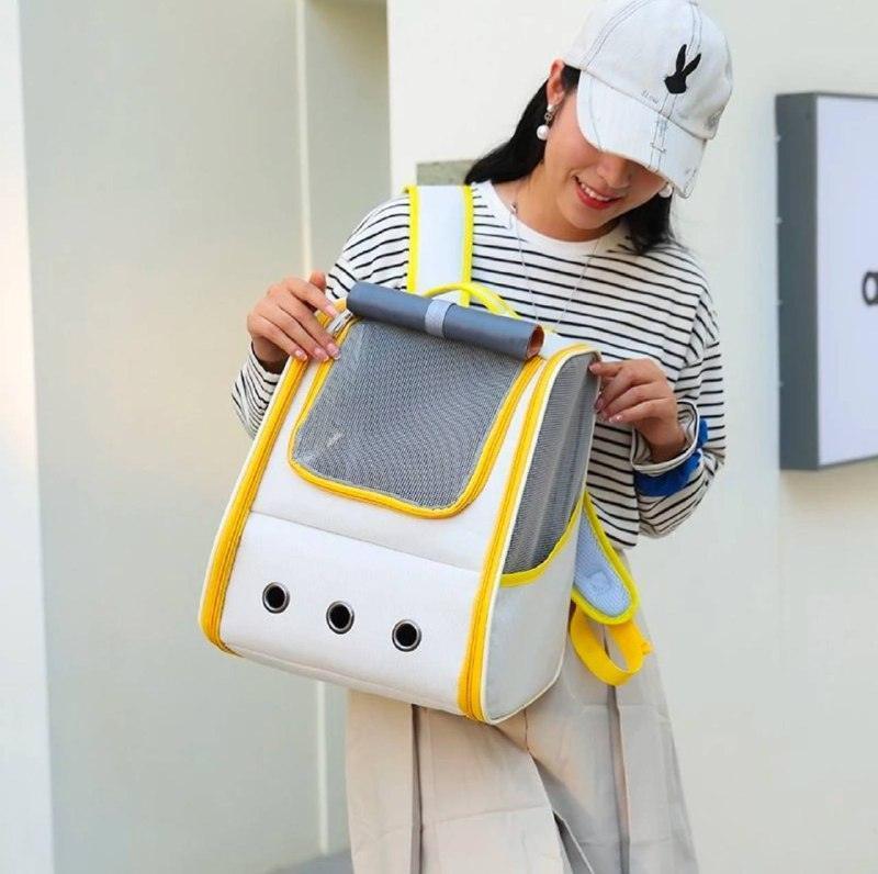 Pet Cat Carrier Backpack – Breathable & Portable Travel Bag - ClubOn