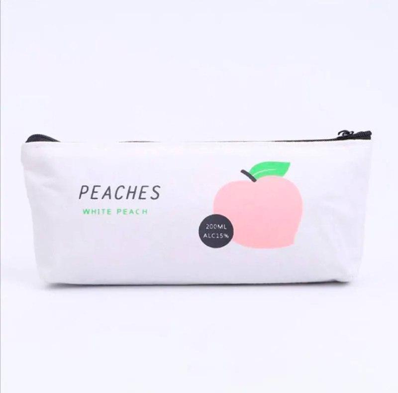Cute Fruit Peach Pencil Case - School Stationery for Girls - ClubOn