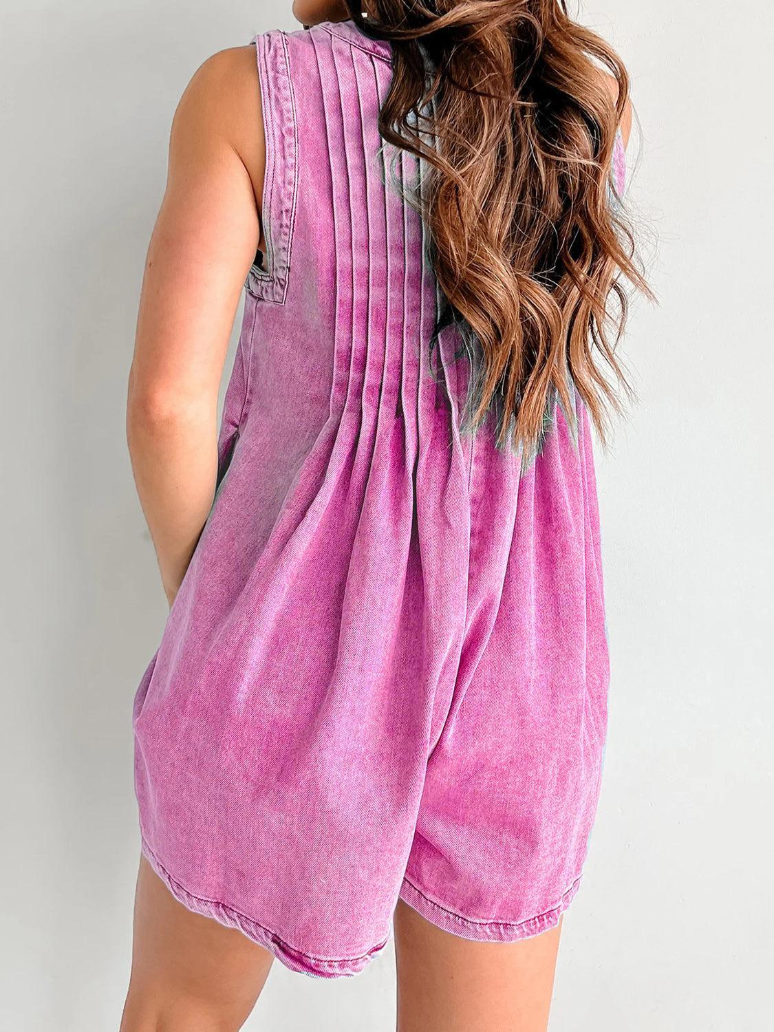 Tied Romper with Pockets - ClubOn