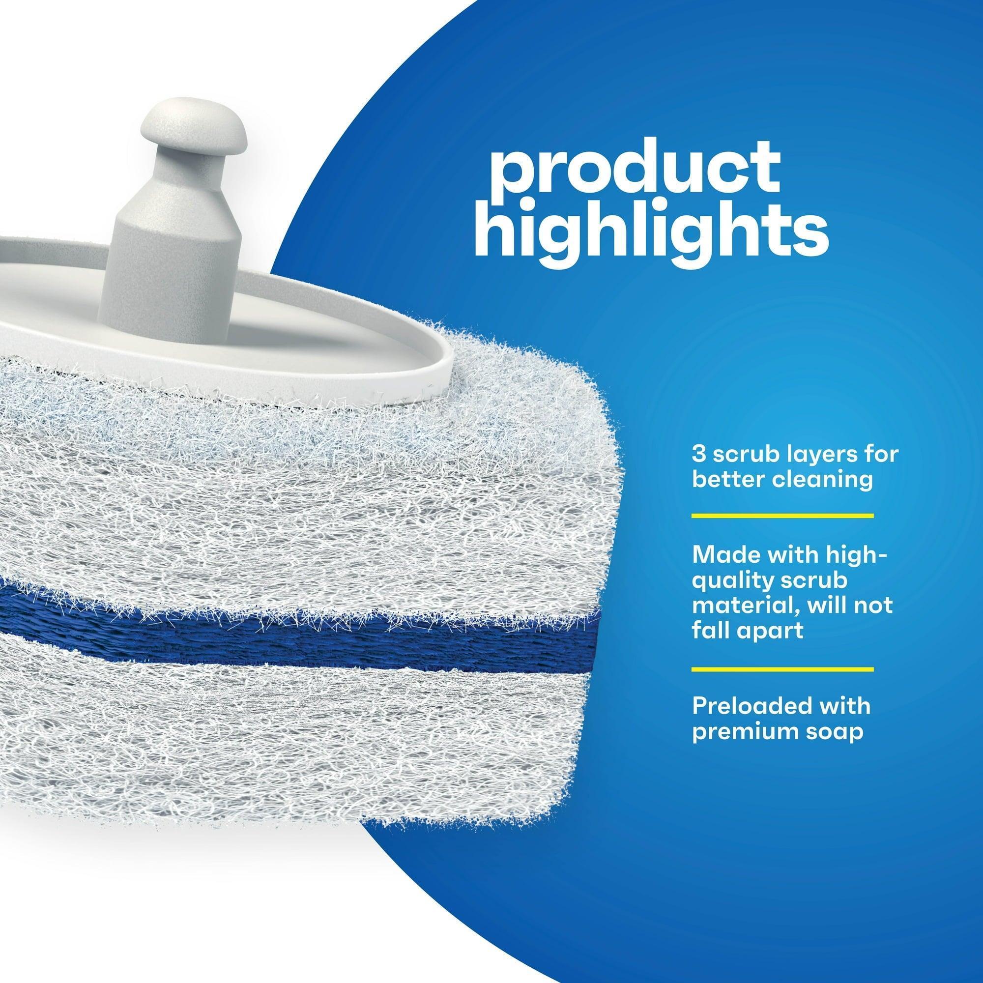 CleanGenius Prefilled Cleaning Disposable Toilet Scrubbers, 30 Count, Fits Clorox ToiletWand - ClubOn