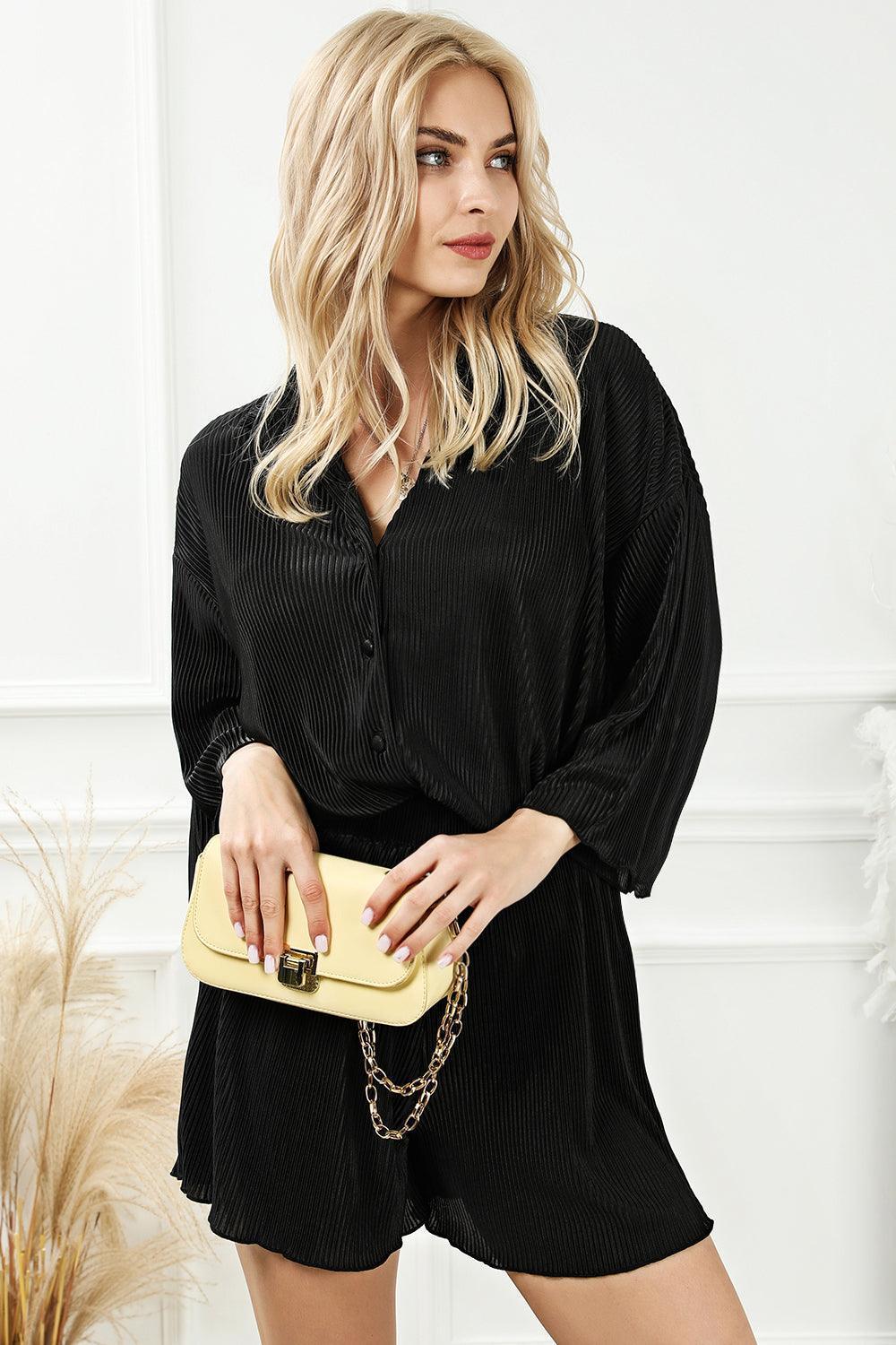 Two-Piece Buttoned Set – Chic & Comfortable - ClubOn