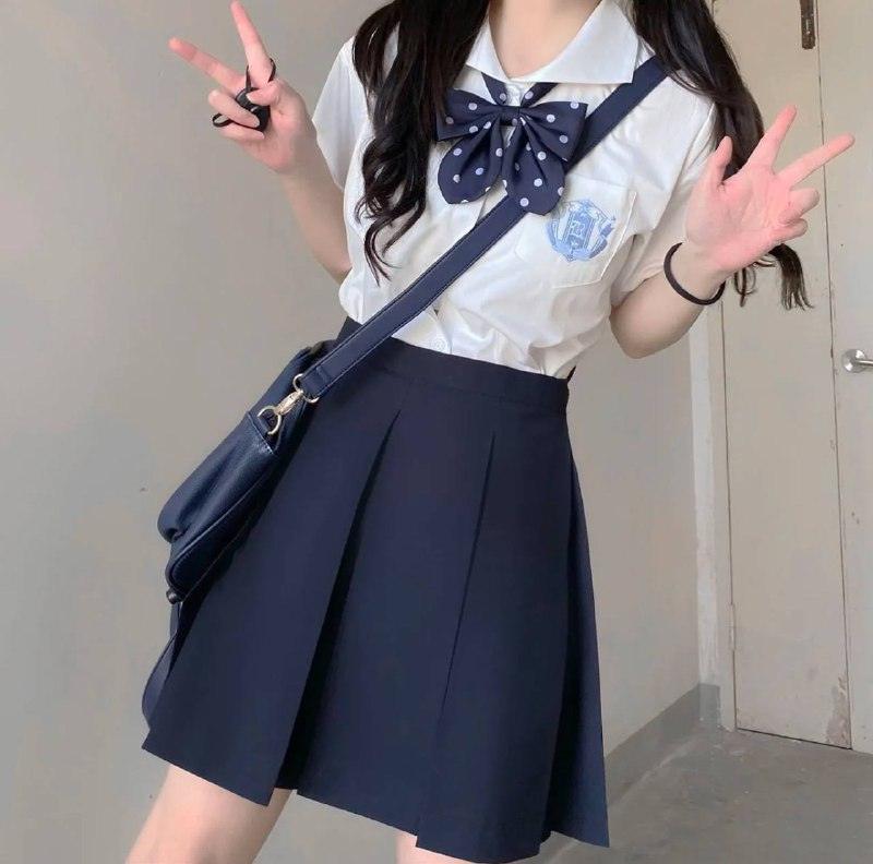 JK Uniform Eight-Box Pleated Skirt – College Style - ClubOn