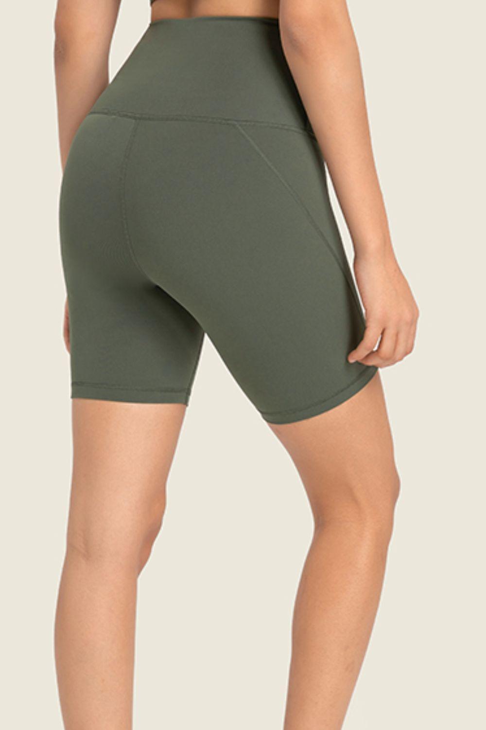 Millennia Seamless High-Rise Wide Waistband Biker Shorts - ClubOn