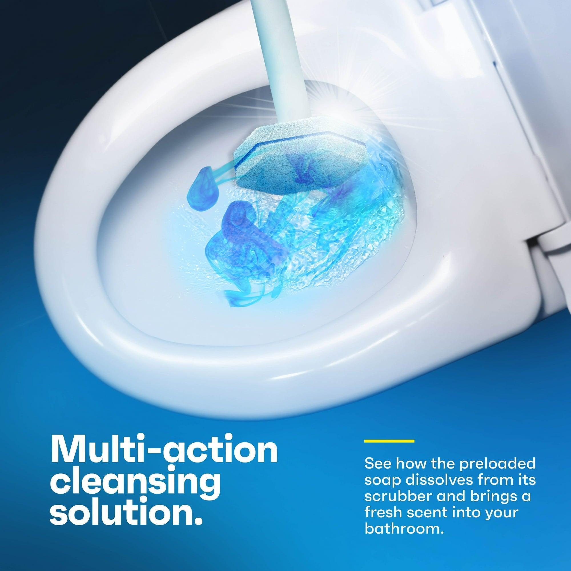 CleanGenius Prefilled Cleaning Disposable Toilet Scrubbers, 30 Count, Fits Clorox ToiletWand - ClubOn