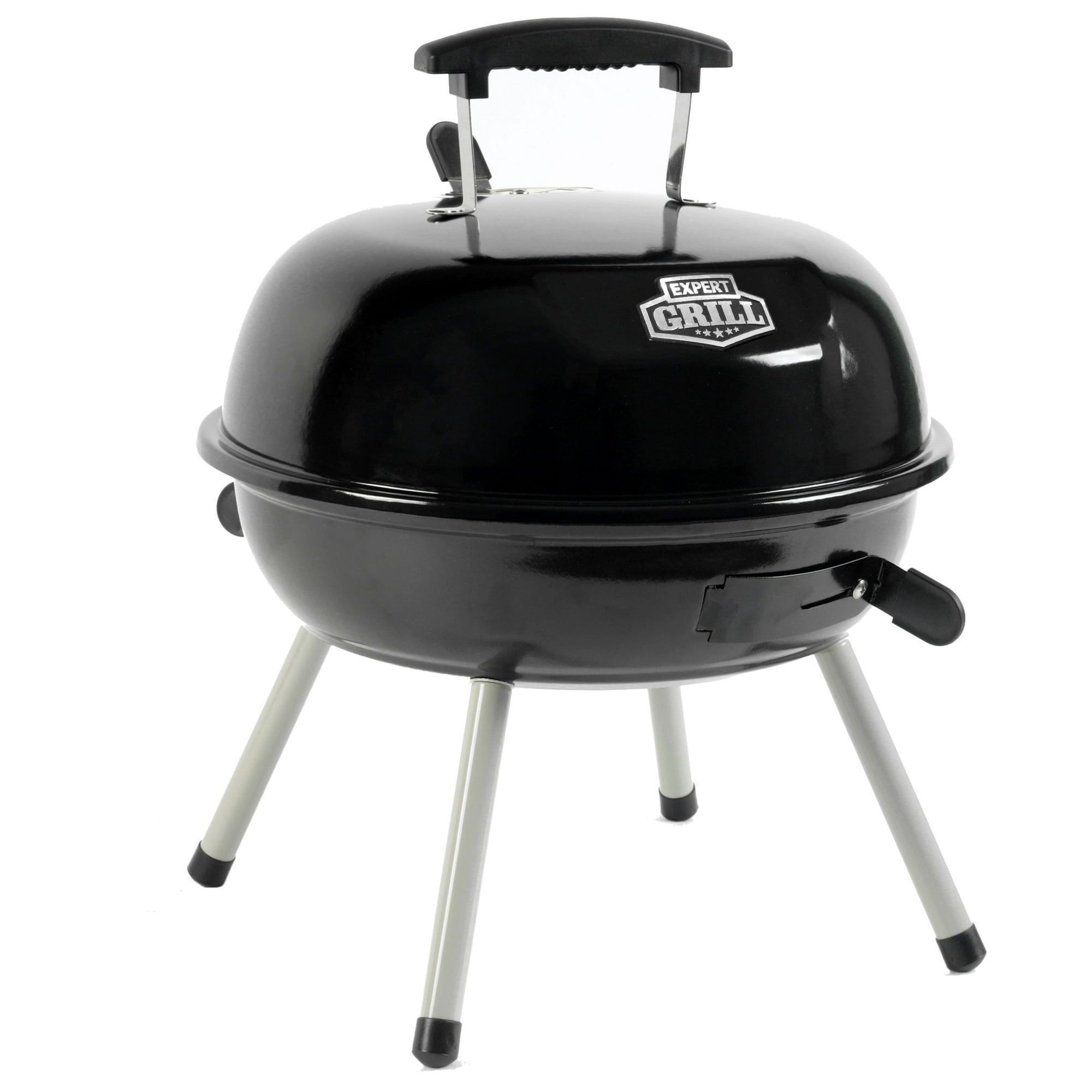 Expert Grill 14.5'' Steel Portable Charcoal Grill, Black - ClubOn