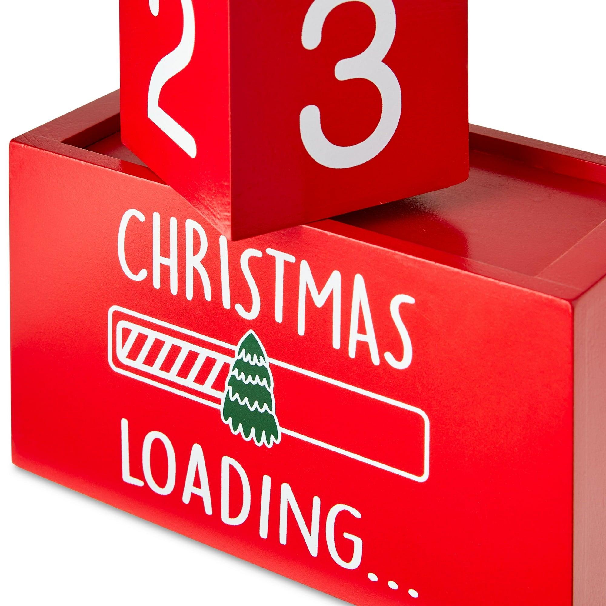Wood Christmas Countdown Calendar by Holiday Time – Festive Holiday Decor - ClubOn
