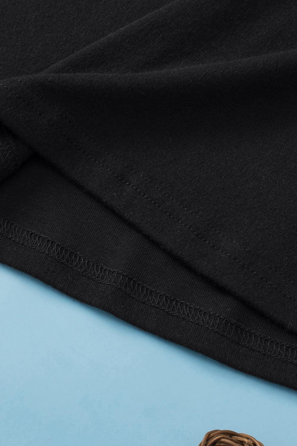 Plus Size Printed Short Sleeve Blouse - ClubOn