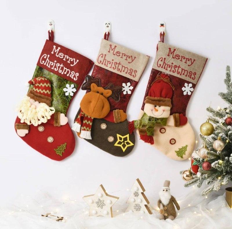 Christmas Stocking Goodie Bag | Tree Decoration & Holiday Gift - ClubOn