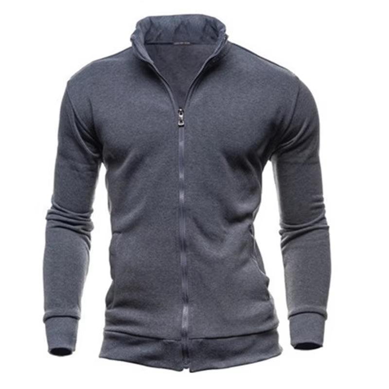 Men's Slim Fit Hooded Zipper Jacket - Thicken Warm Hoodie Coat - ClubOn