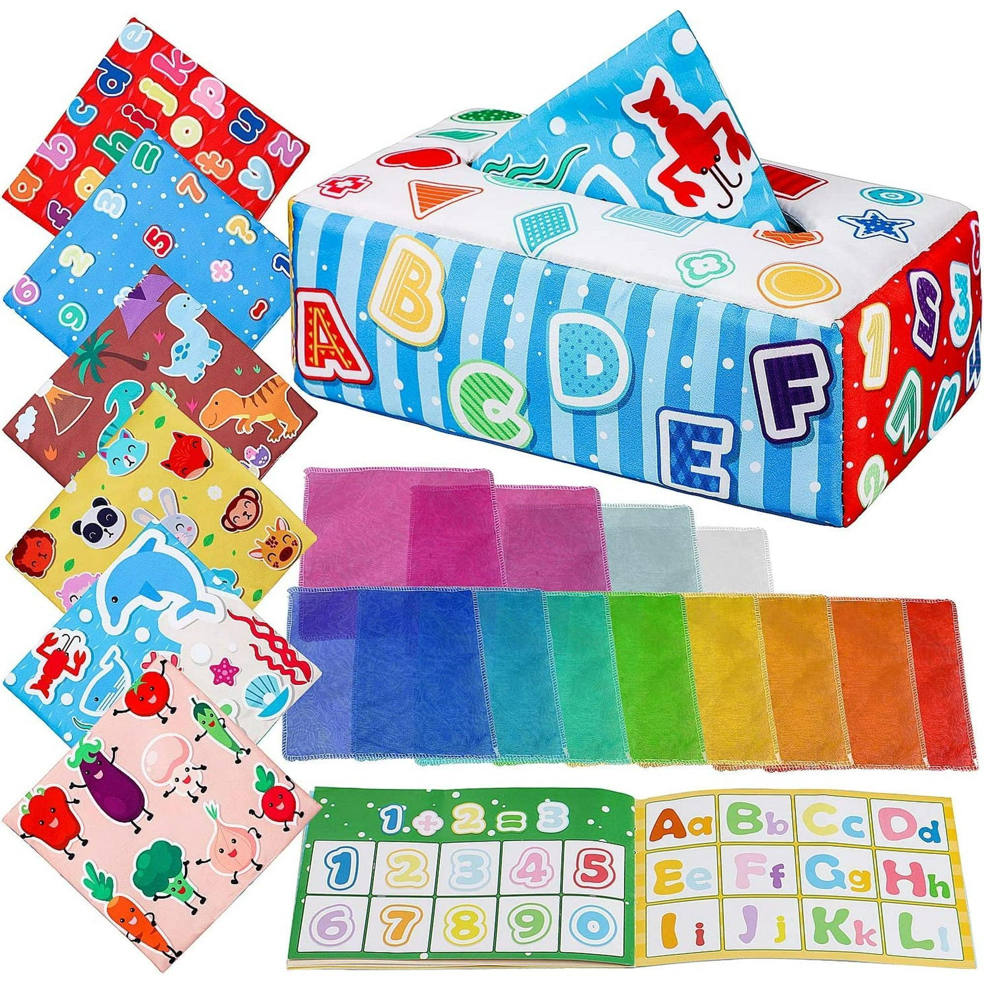TOY Life Baby Tissue Box Toy, Montessori Sensory Toys for 6-12 Months, Early Learning Baby Gifts - ClubOn