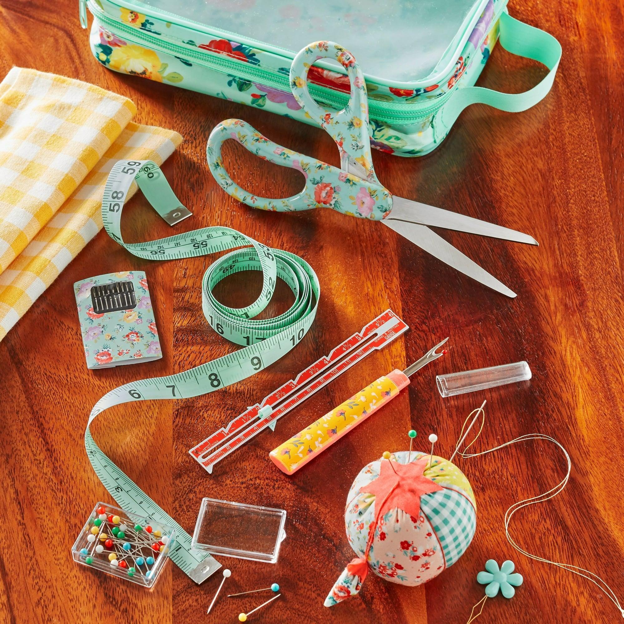 The Pioneer Woman Mazie Sewing Kit – Complete Crafting Set for Sewing & Embroidery - ClubOn