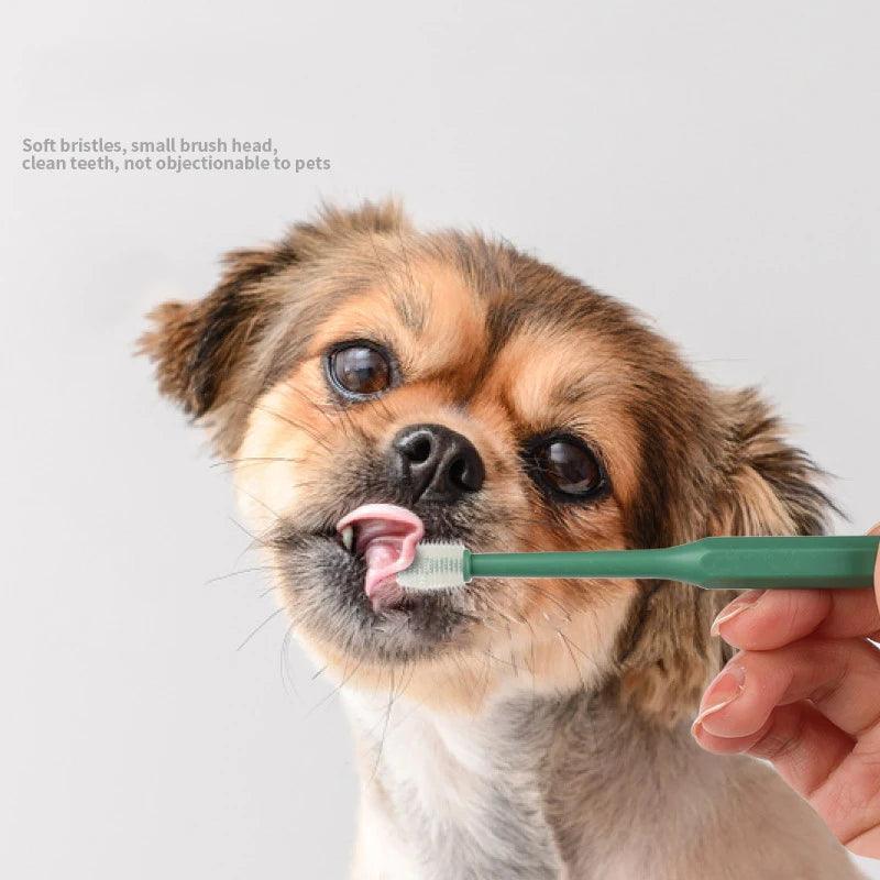 360° Pet Toothbrush | Bad Breath & Tartar Care for Dogs & Cats - ClubOn