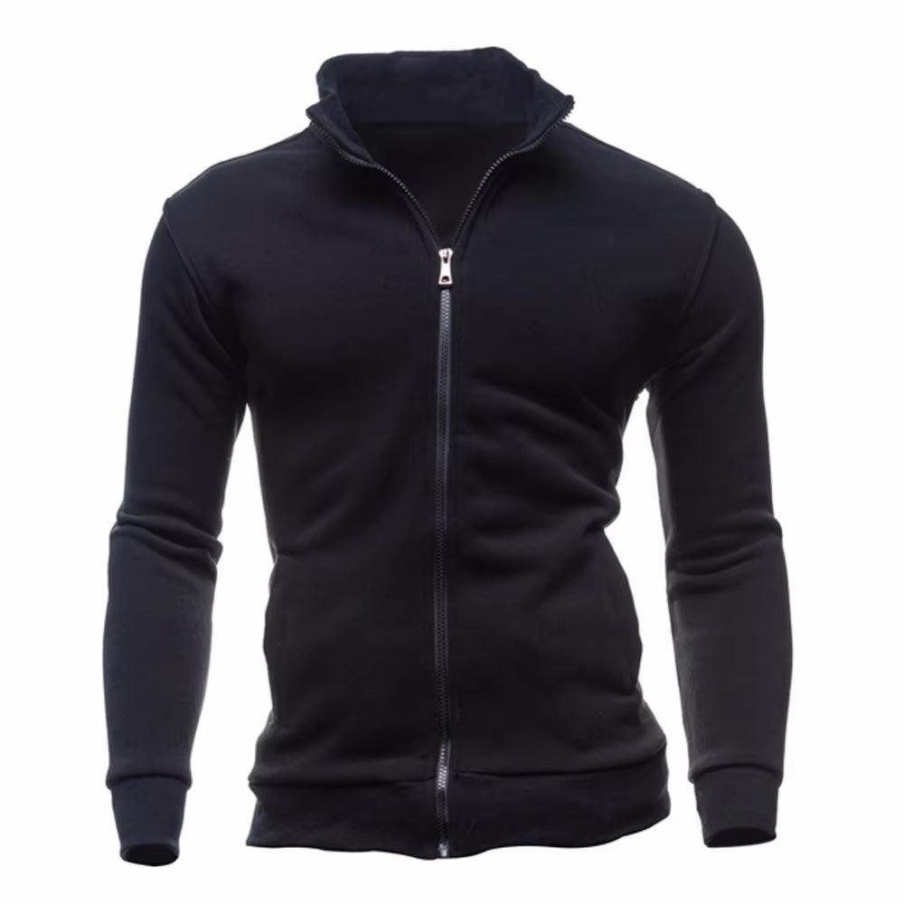 Men's Slim Fit Hooded Zipper Jacket - Thicken Warm Hoodie Coat - ClubOn