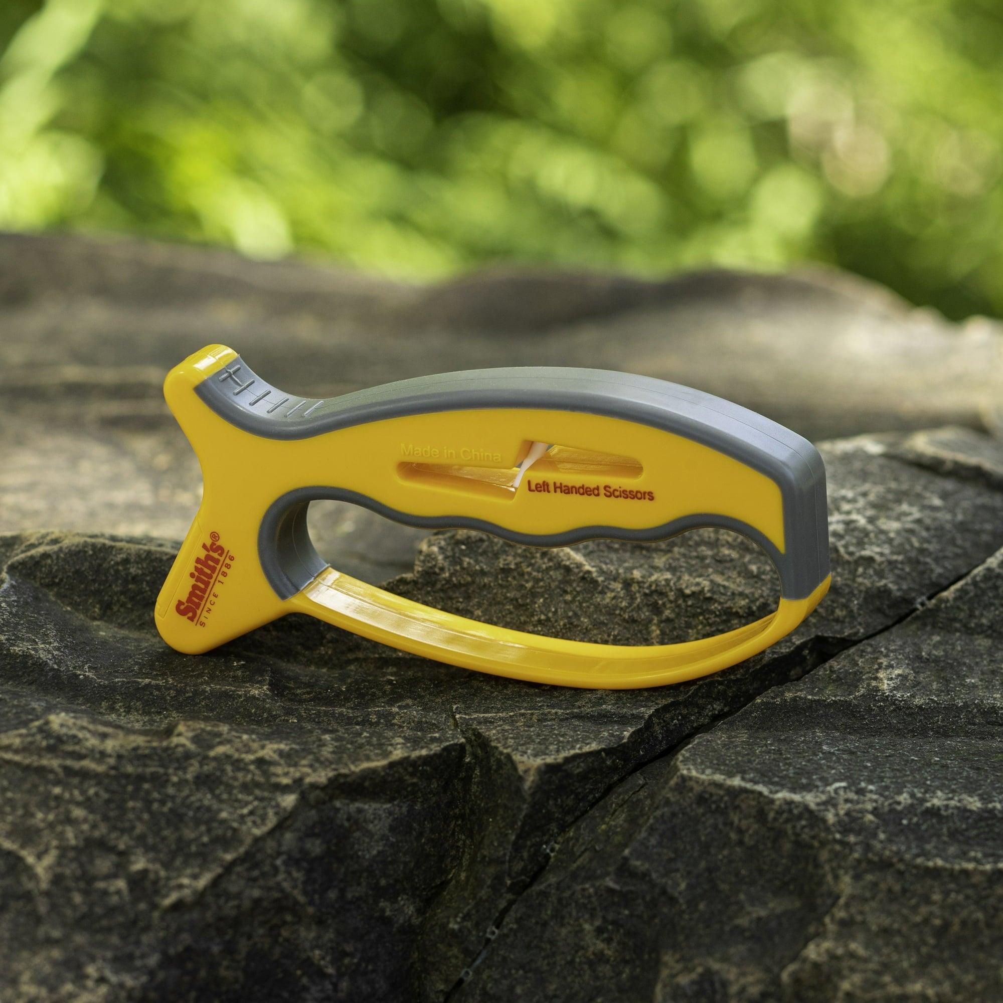 Smith’s 50170 JIFFY V-Sharp Knife & Scissors Sharpener – Yellow & Grey - ClubOn