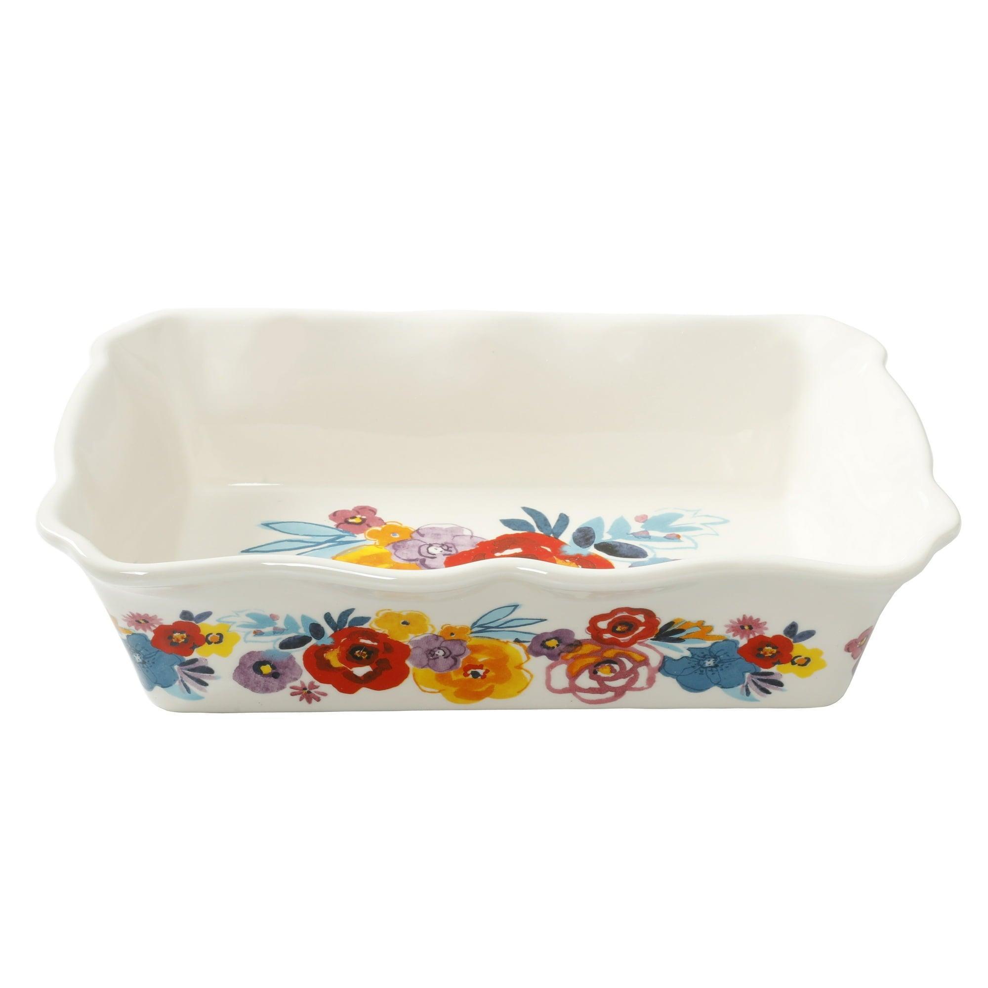 The Pioneer Woman 14.57-inch Stoneware Pie & Loaf Pan Set - 2 Count - ClubOn