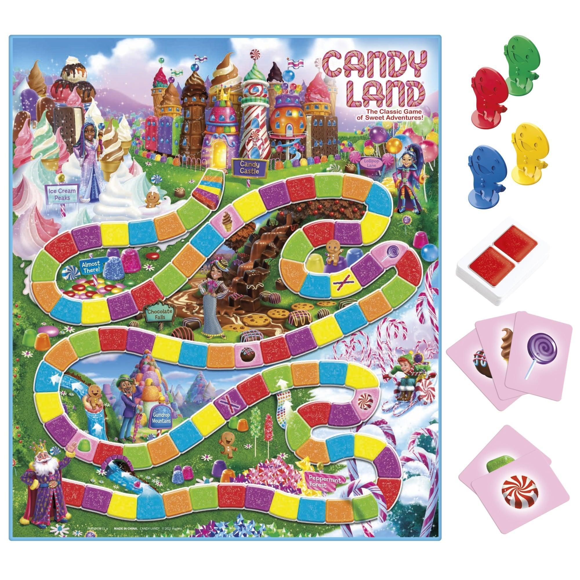 Candy Land Kids Board Game, Preschool Game for 2-4 Players, Ages 3+, Christmas Gift Idea - ClubOn