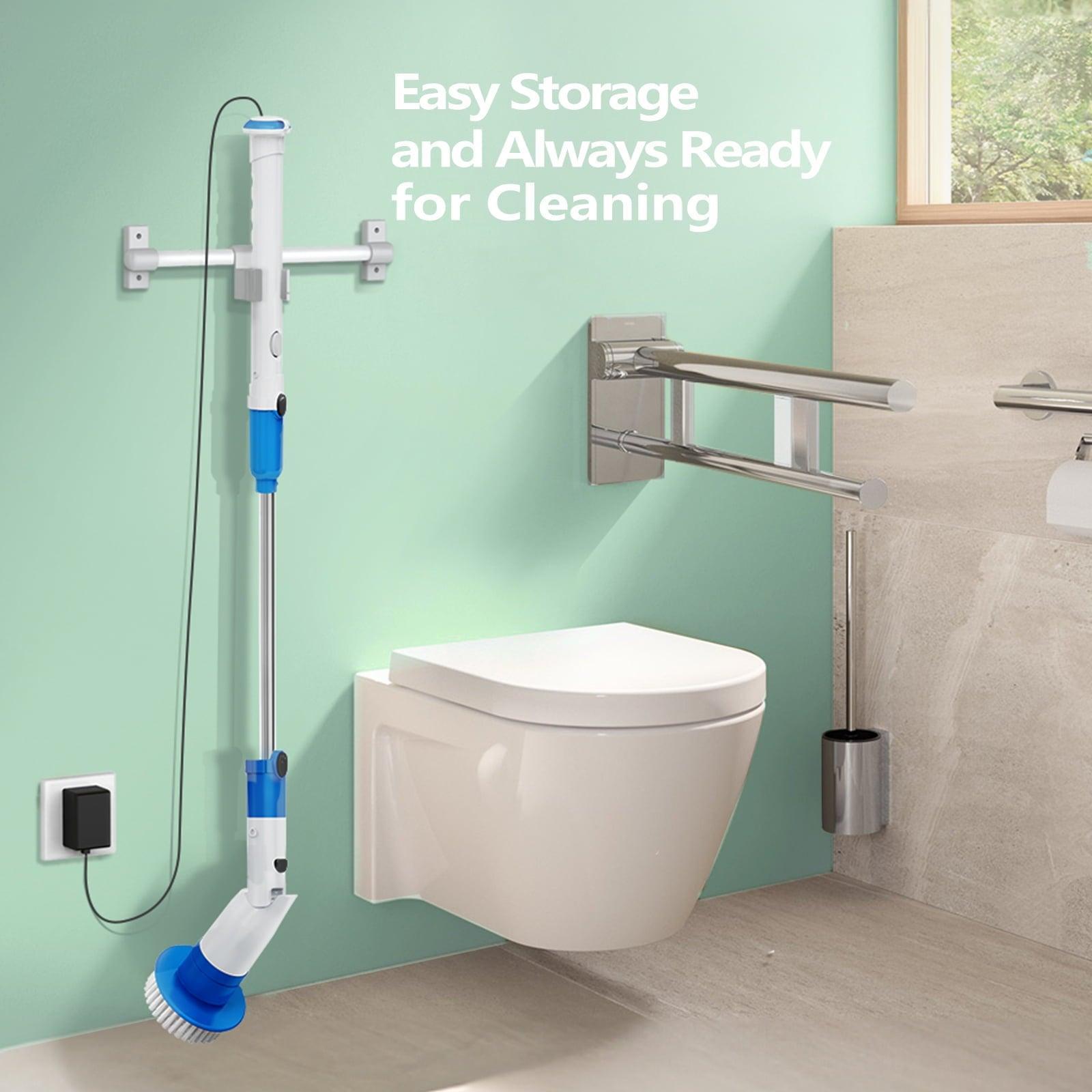 InnOrca Electric Spin Scrubber 2024, Cordless Power Cleaning Brush with 7 Replacement Brush Heads & Extension Arm for Bathtub, Grout, Tile & Floor - ClubOn