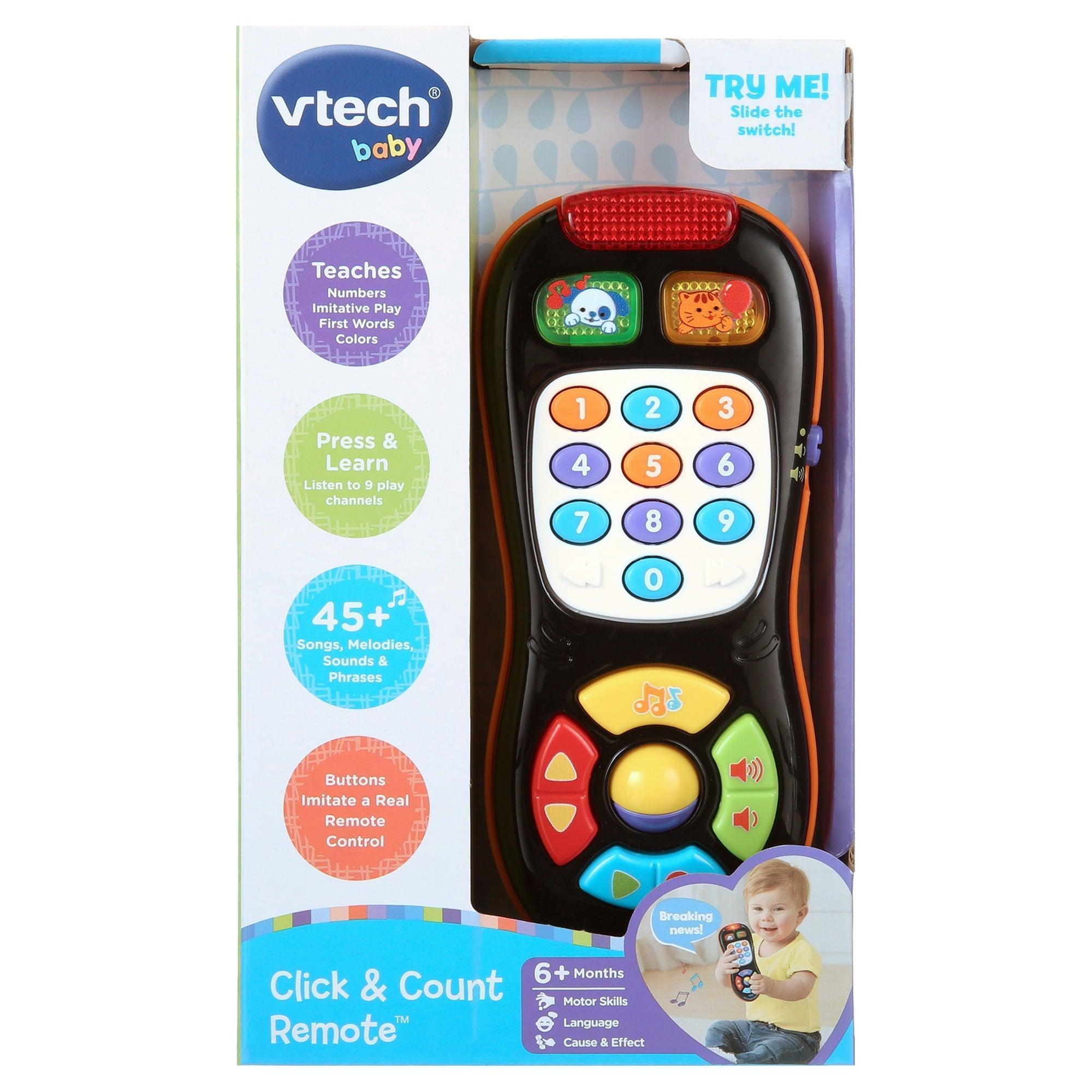 VTech Click and Count Remote, Stroller & Car Seat Toy for Baby and Toddler - ClubOn