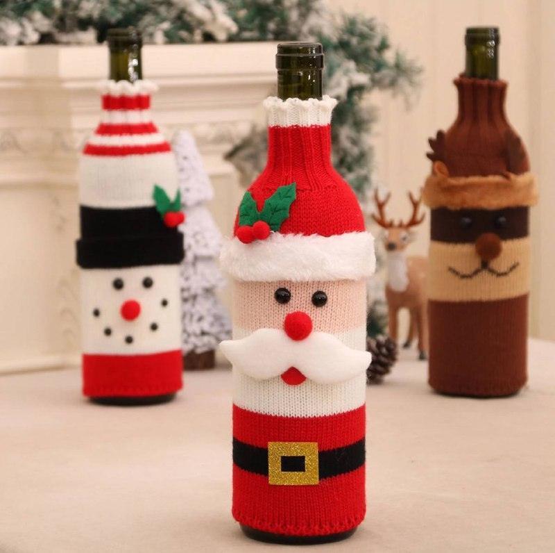 Old Man Snowman Wine Bottle Sleeve | Christmas Decorations - ClubOn