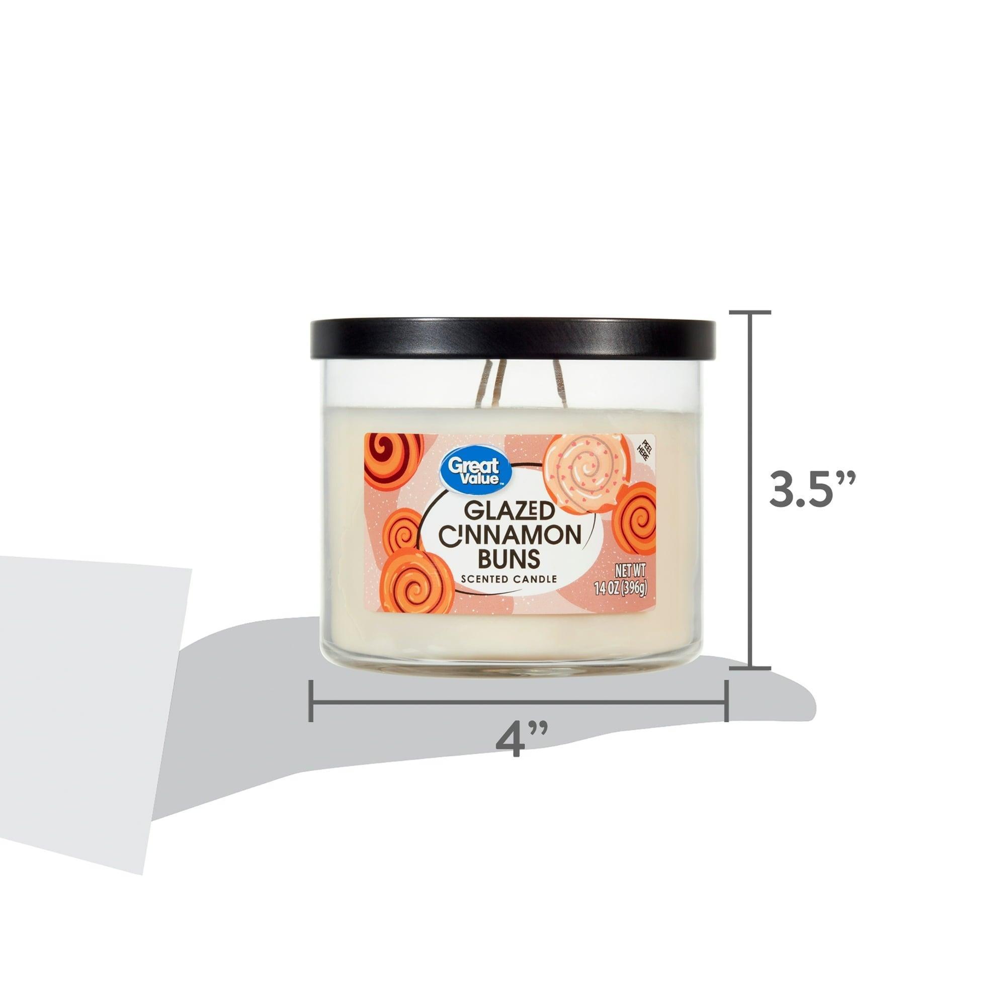 Great Value Glazed Cinnamon Buns Scented Candle, 14 oz - ClubOn