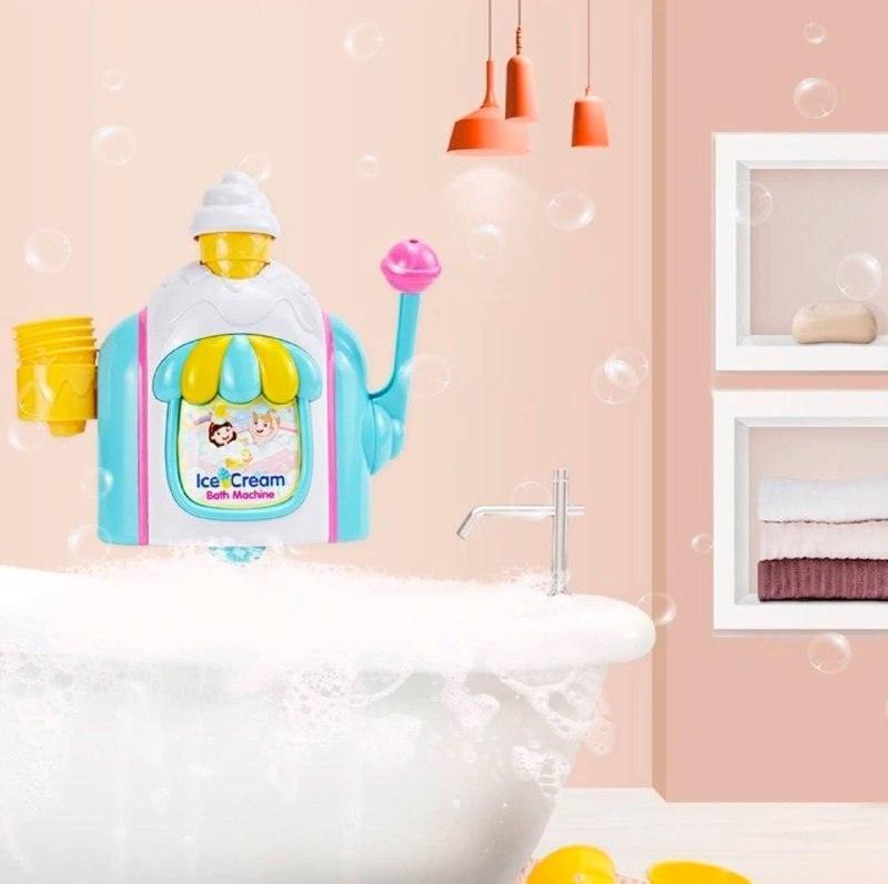 Ice Cream Bubble Machine Bath Toy – Fun Kids Blower & Maker - ClubOn