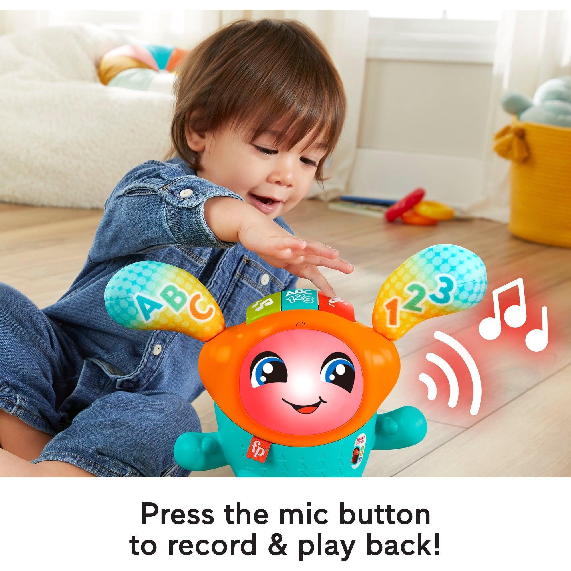 Fisher-Price DJ Bouncin’ Beats Electronic Baby & Toddler Learning Toy with Bouncing Action - ClubOn