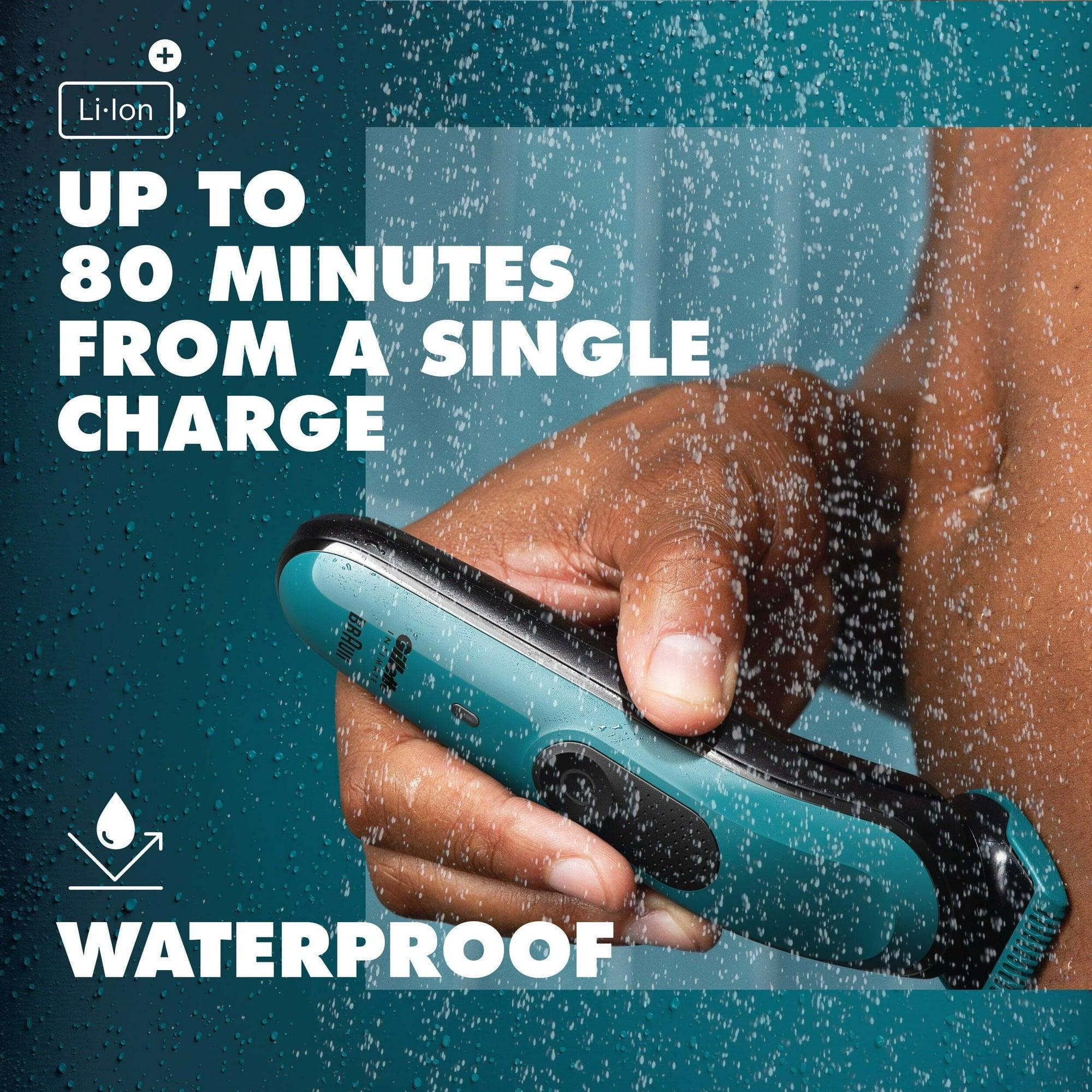 Gillette Intimate i3 Men's Pubic Hair Electric Trimmer for Men, Waterproof, Blue - ClubOn