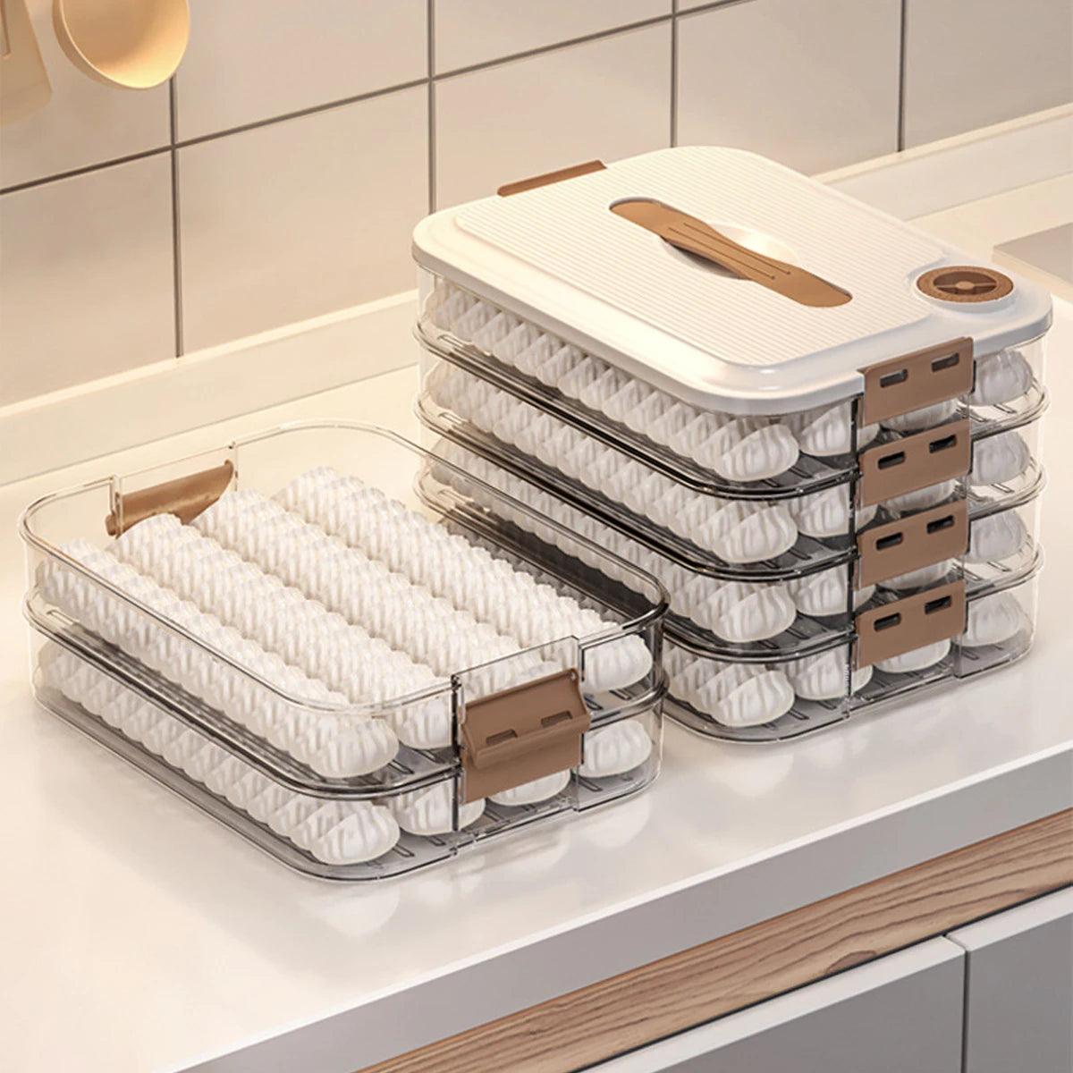 4-Layer Freezing Storage Box – Refrigerator Organizer - ClubOn