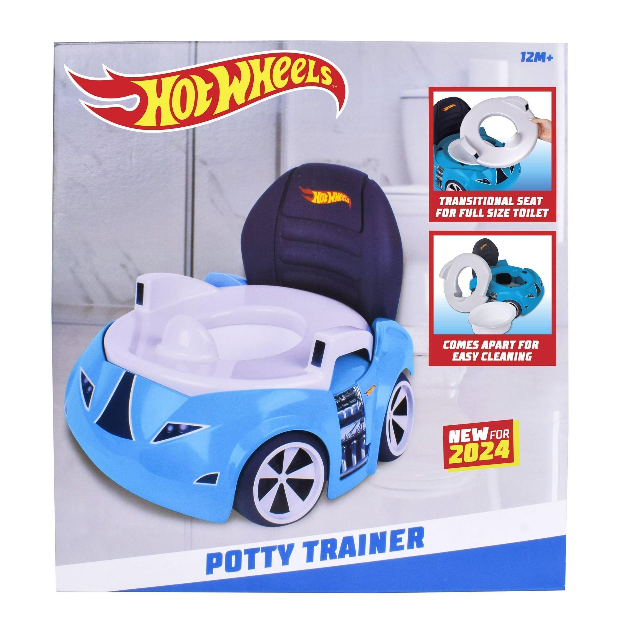 Hot Wheels Blue Race Car Potty Training Toilet, Detachable Seat, Toddlers 12+ Months - ClubOn