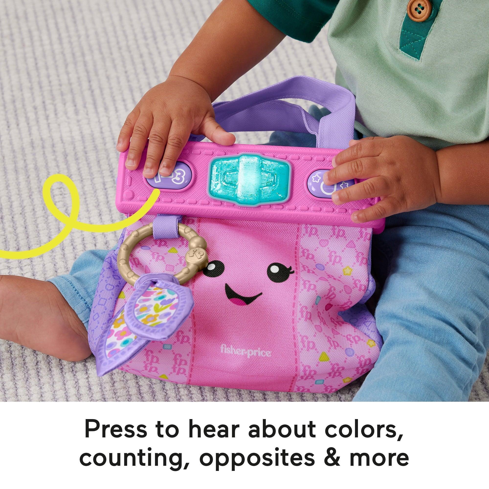 Fisher-Price Laugh & Learn Going Places Learning Toy Purse & Accessories, Ages 6+ Months, Plastic - ClubOn