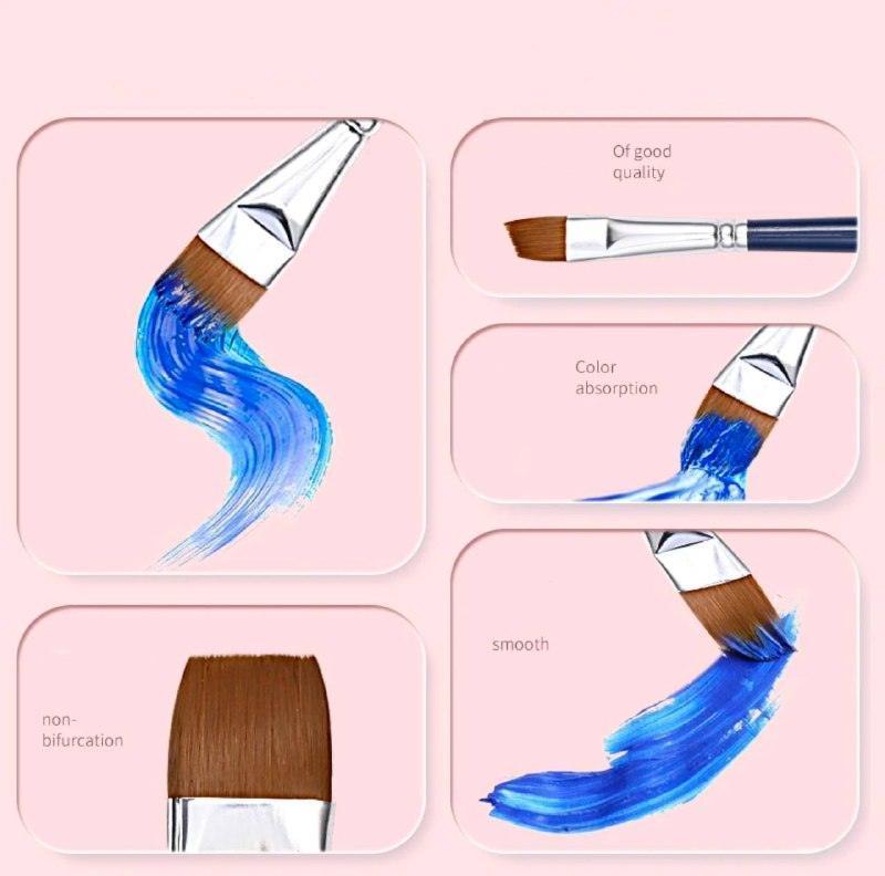 Professional Children's Face Painting Brushes – Hook Line & Petal Brush Set - ClubOn