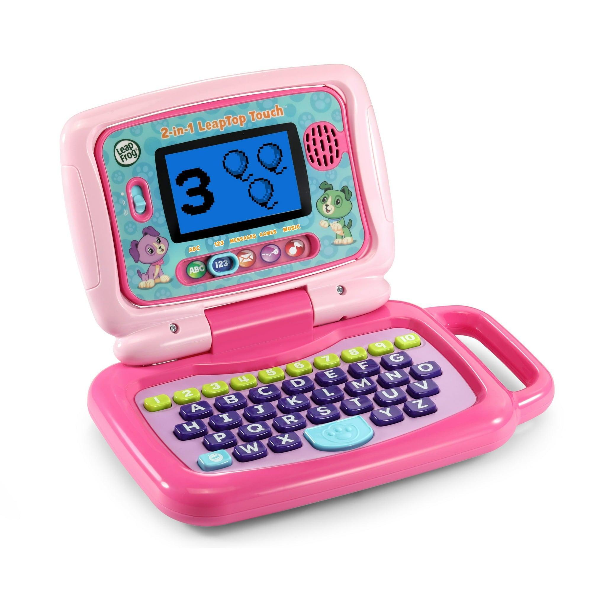 LeapFrog 2-in-1 LeapTop Touch - Pink, Electronic Learning System for Babies & Toddlers - ClubOn