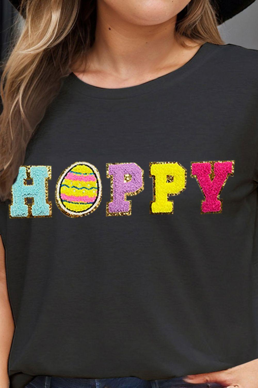 Plus Size Round Neck Short Sleeve T-Shirt - ClubOn