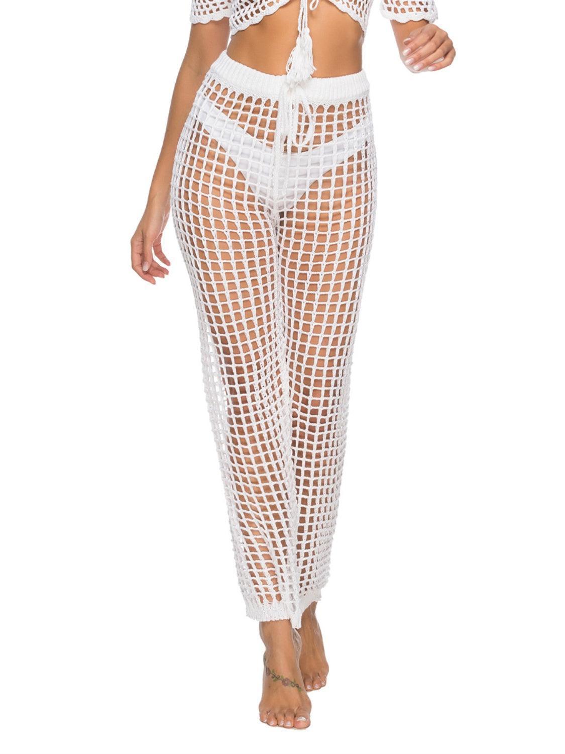 Cutout High Waist Swim Pants - ClubOn