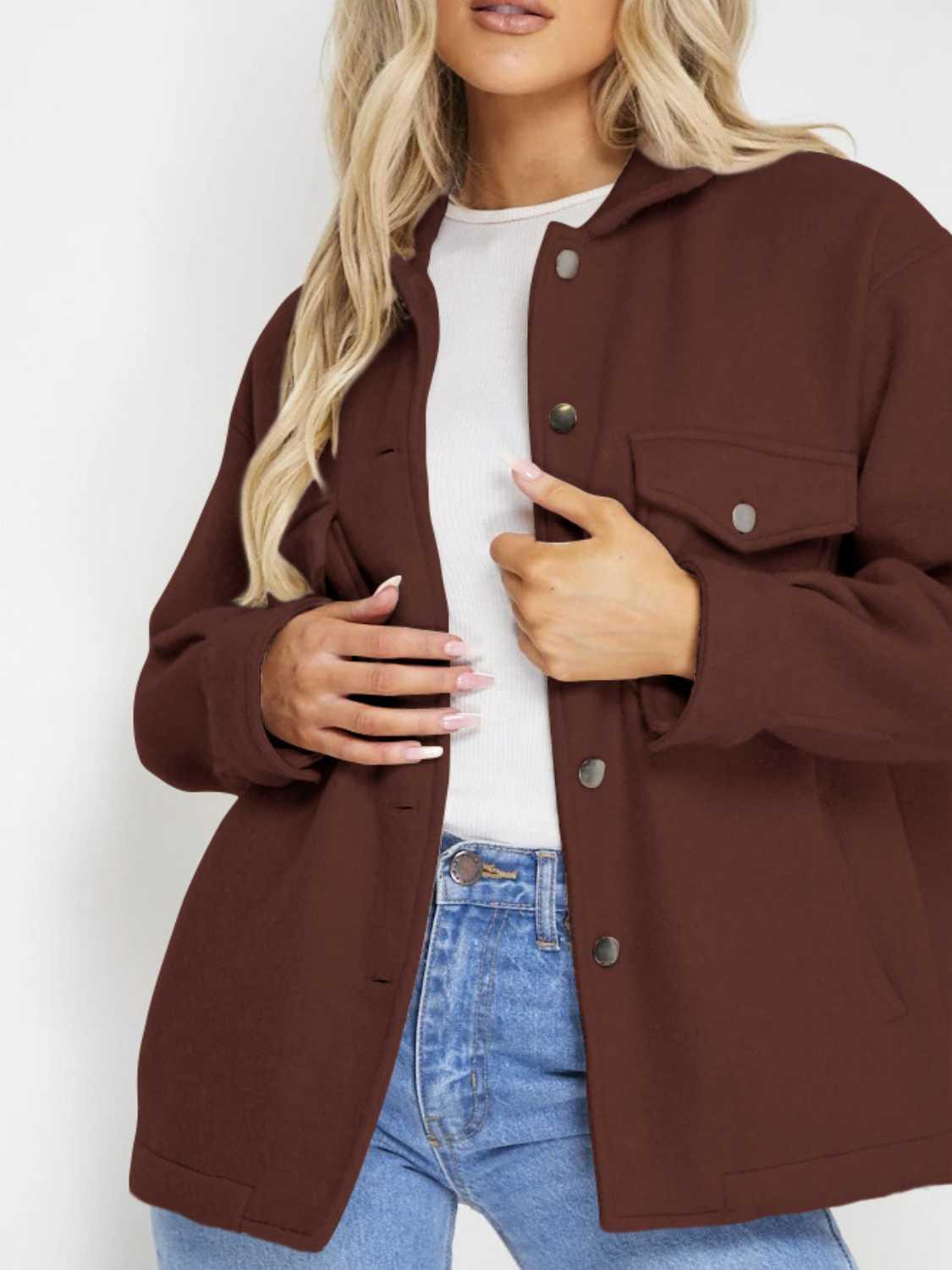 Button Down Denim Jacket - ClubOn